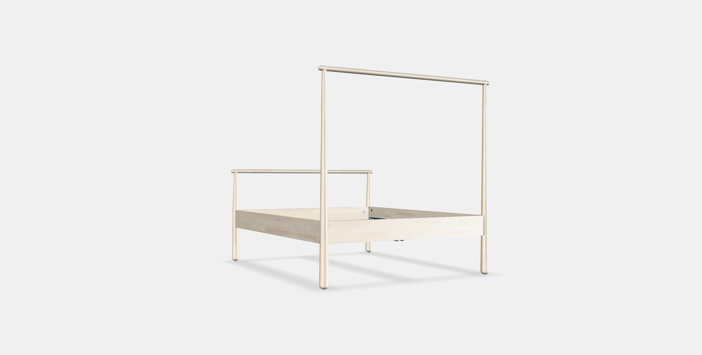 GJORA Bed frame 2 Low-poly 3D model_16