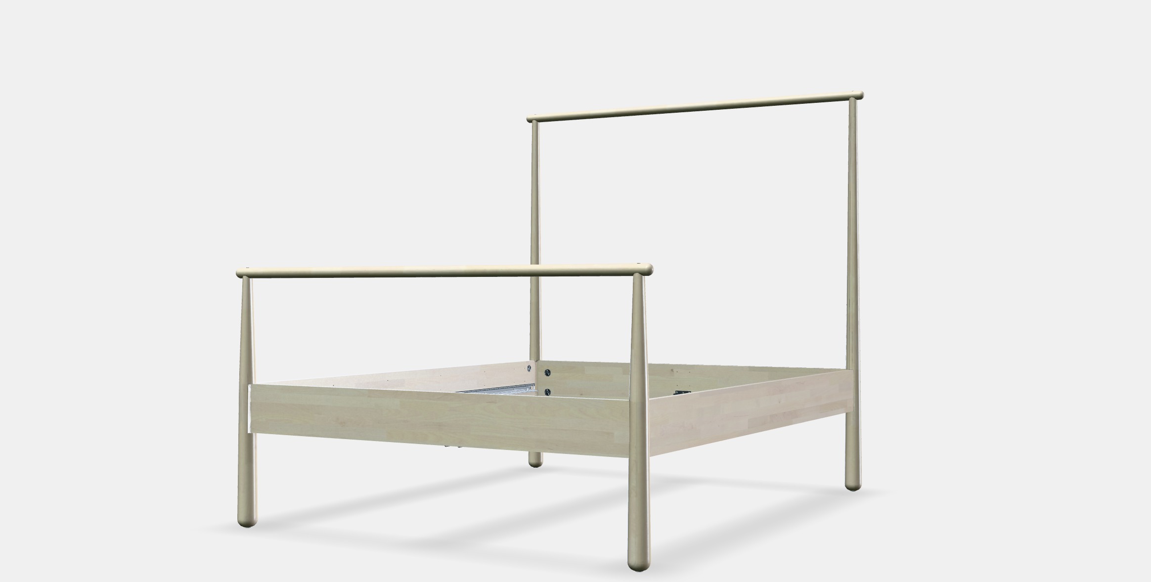 GJORA Bed frame 2 Low-poly 3D model_13