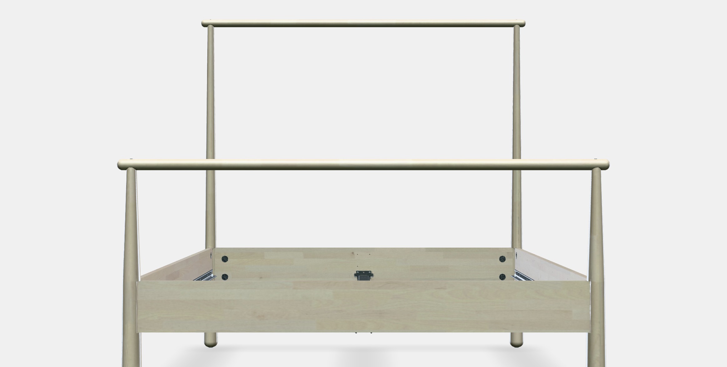 GJORA Bed frame 2 Low-poly 3D model_11