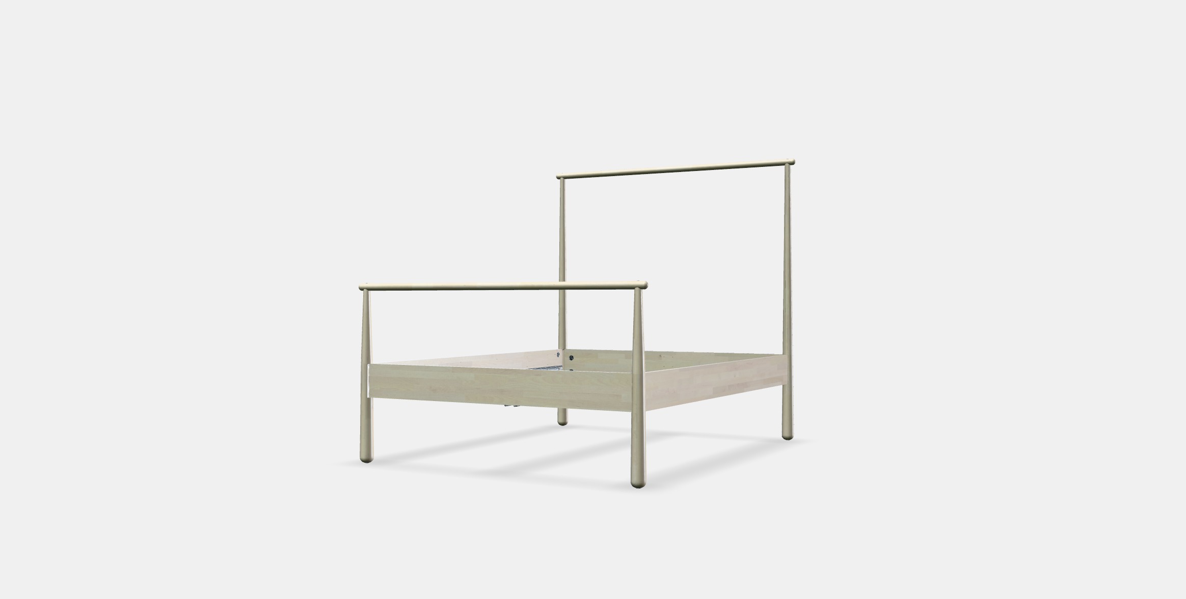 GJORA Bed frame 2 Low-poly 3D model_12