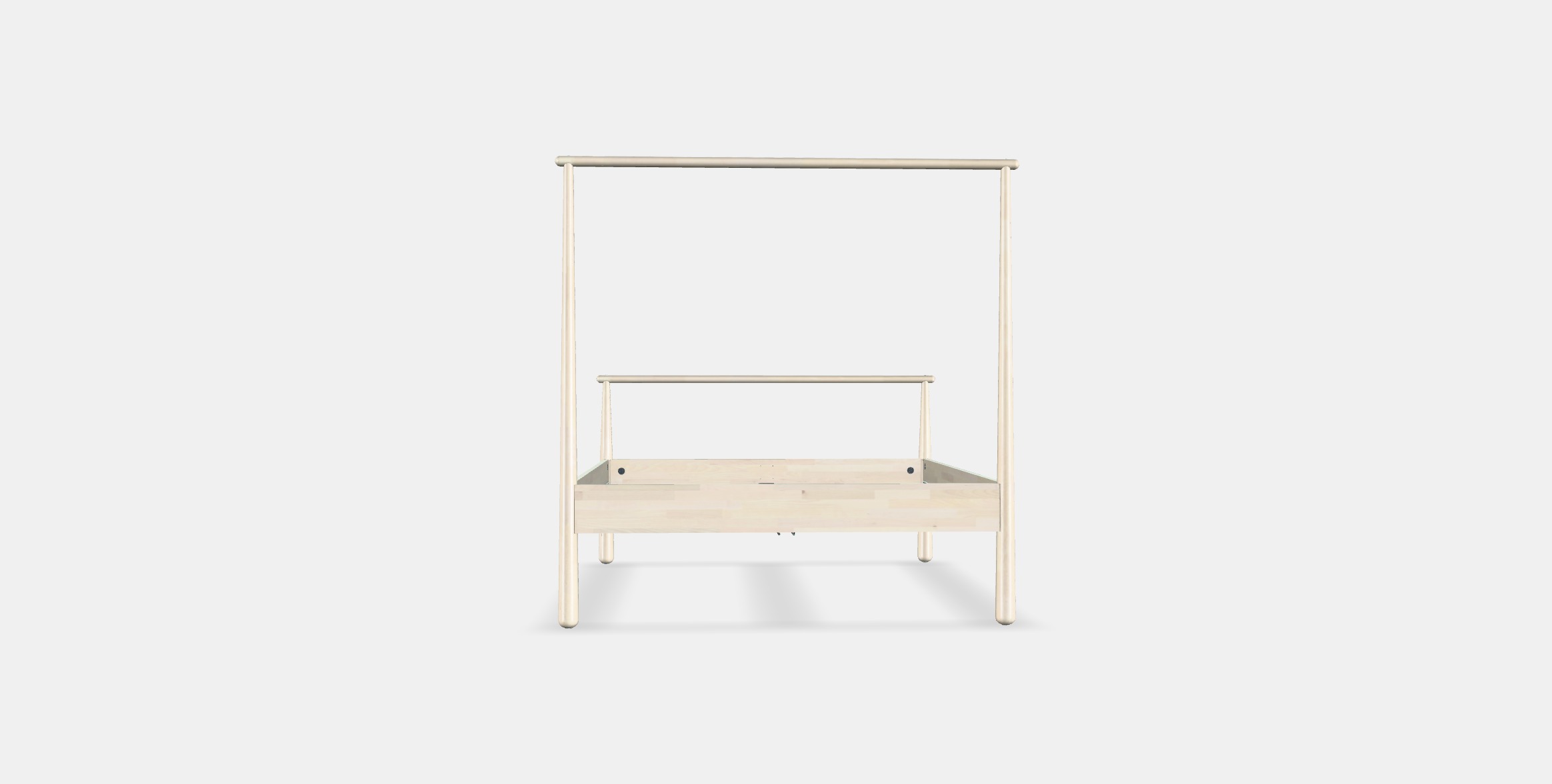 GJORA Bed frame 2 Low-poly 3D model_14