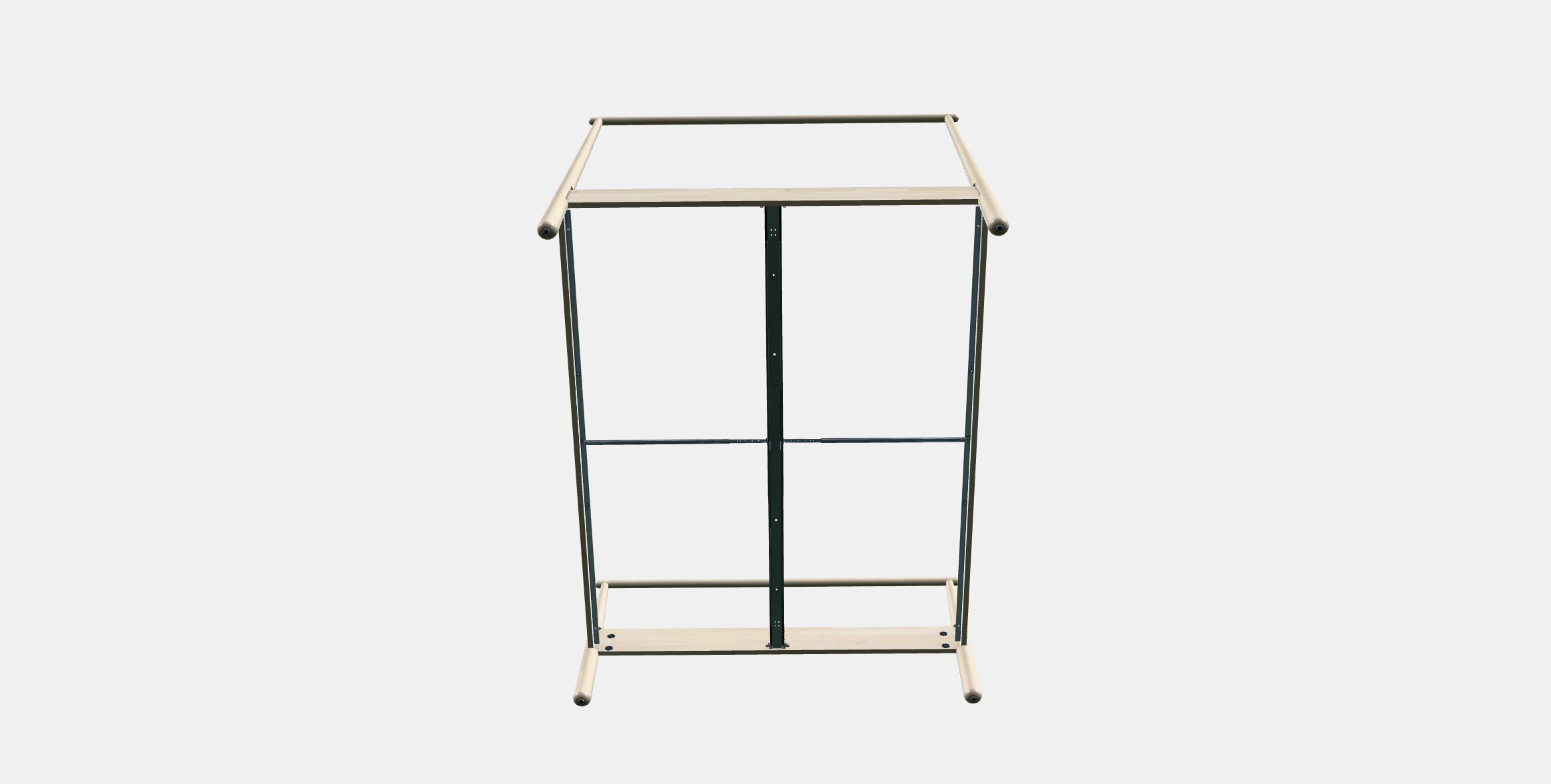 GJORA Bed frame 2 Low-poly 3D model_5