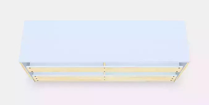 HAVSTA TV bench with plinth 1 Low-poly 3D model