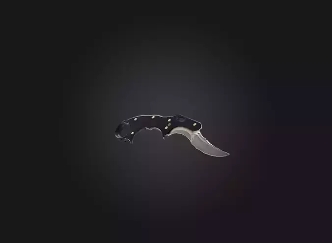 karambit knife Low-poly 3D model