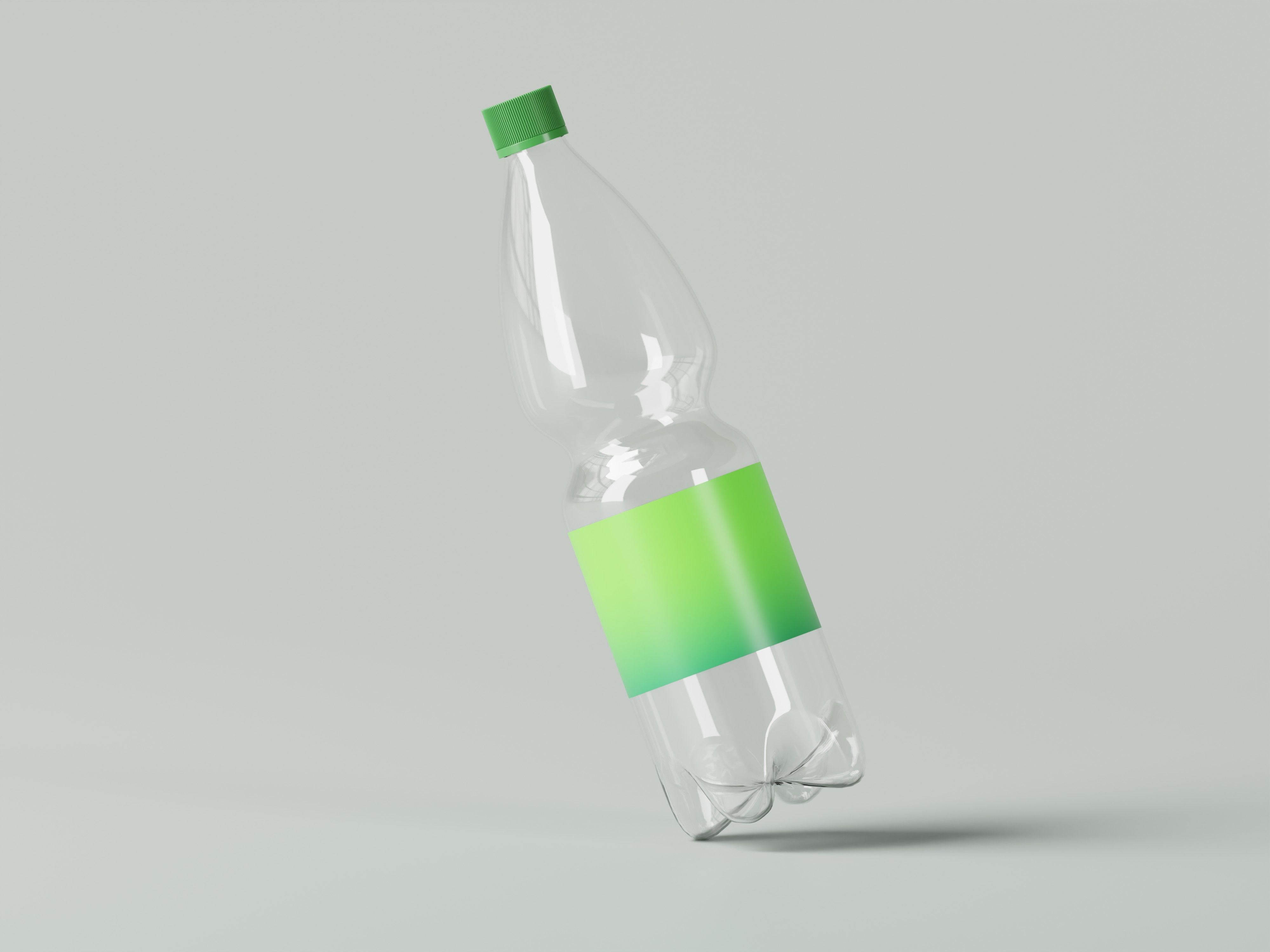 Transparent Drinking Water Bottle 3D Model Low-poly 3D model_6