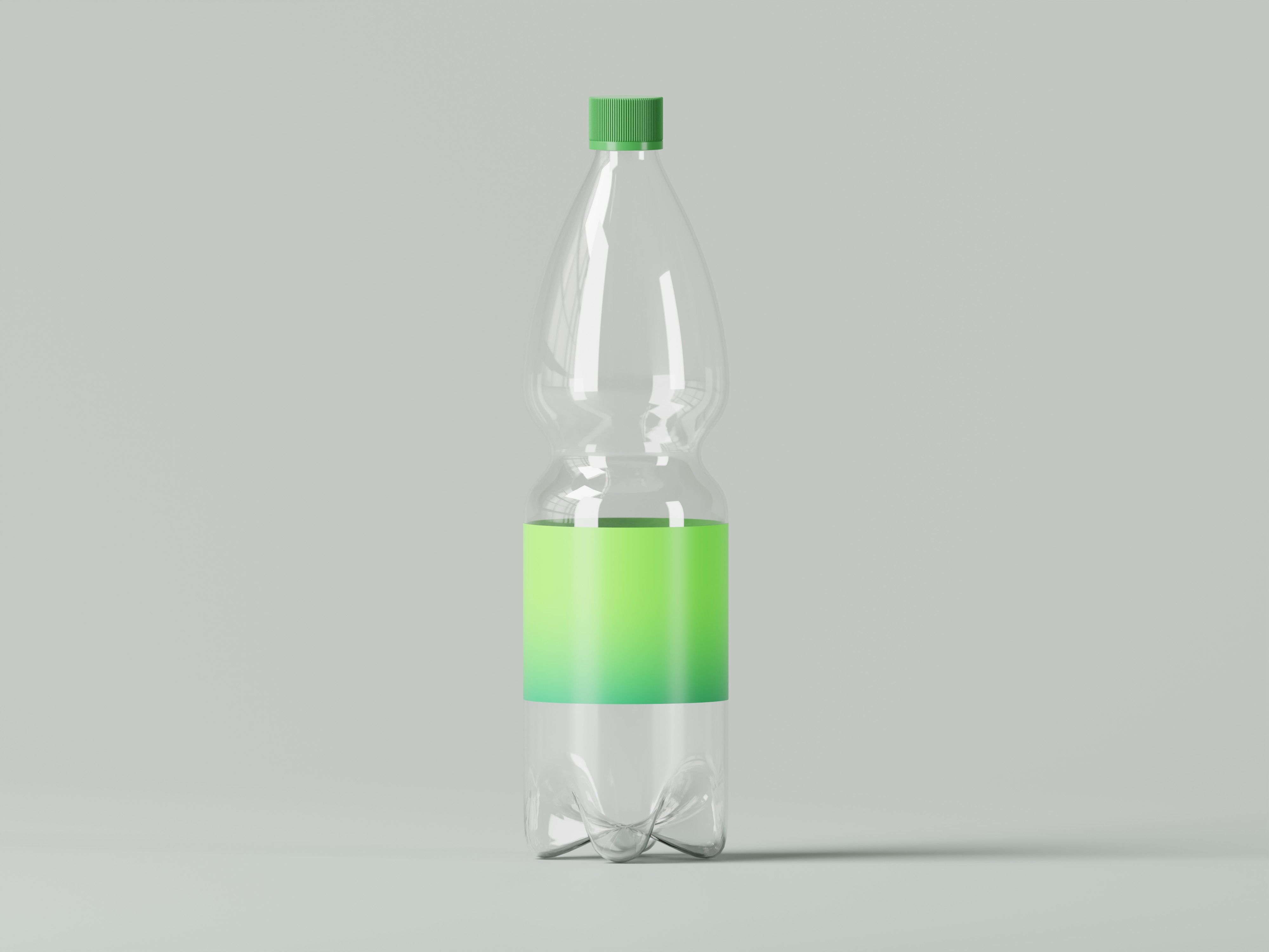 Transparent Drinking Water Bottle 3D Model Low-poly 3D model_1