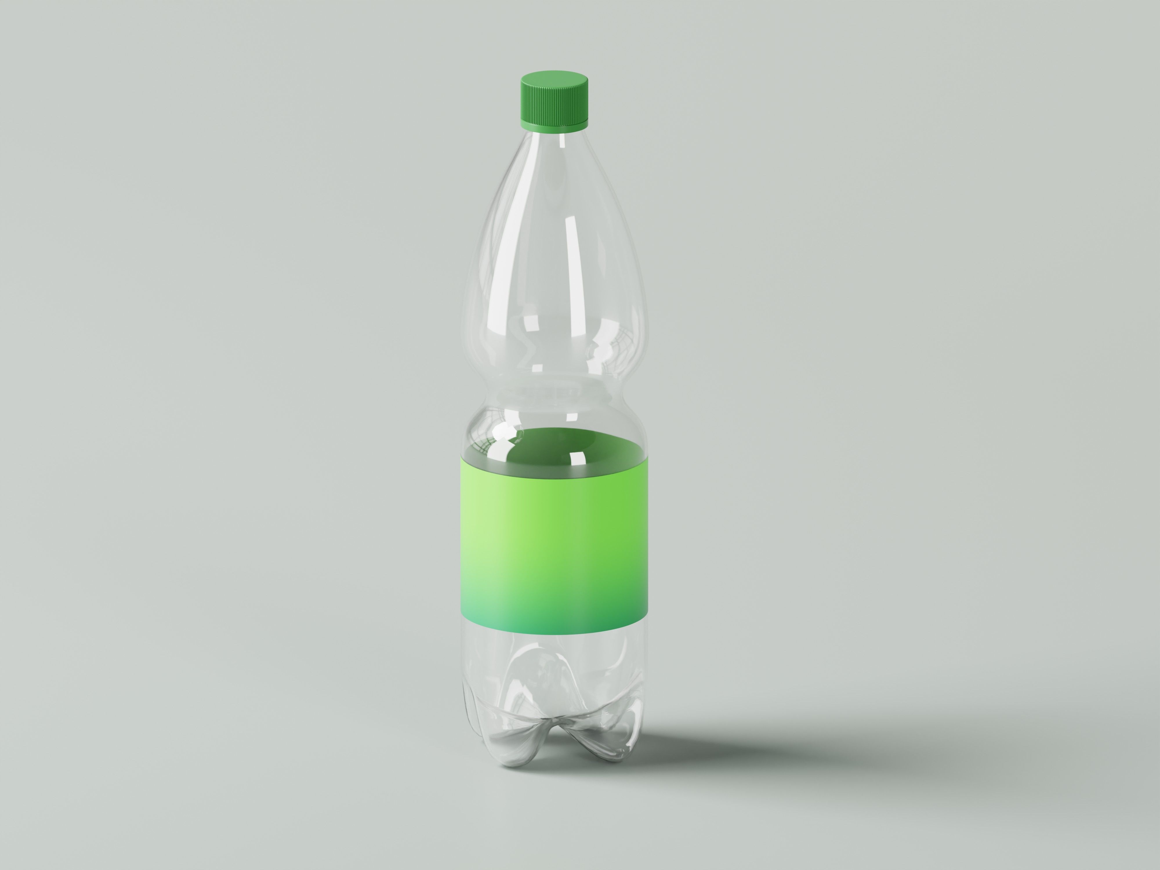 Transparent Drinking Water Bottle 3D Model Low-poly 3D model_3