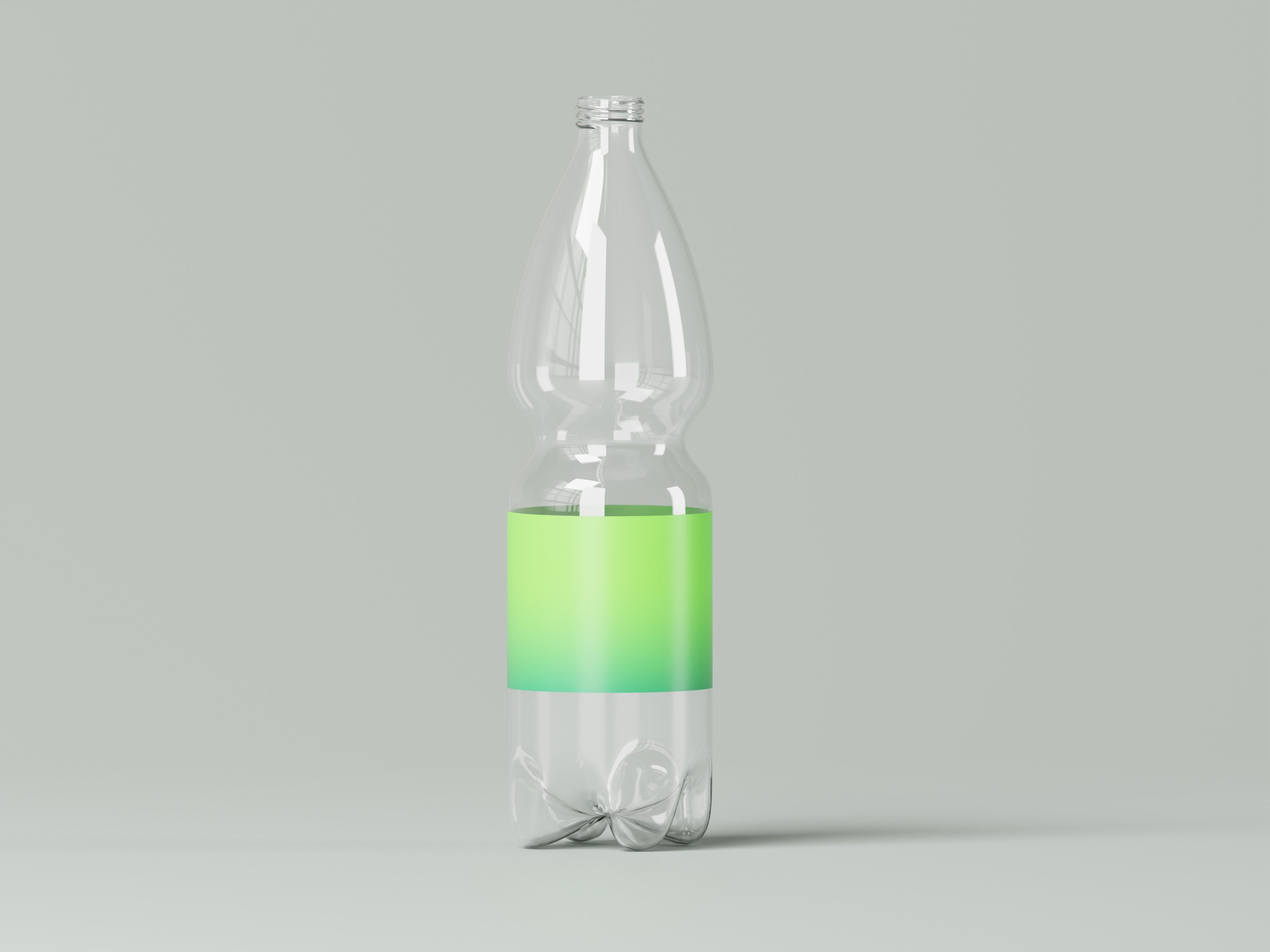 Transparent Drinking Water Bottle 3D Model Low-poly 3D model_4