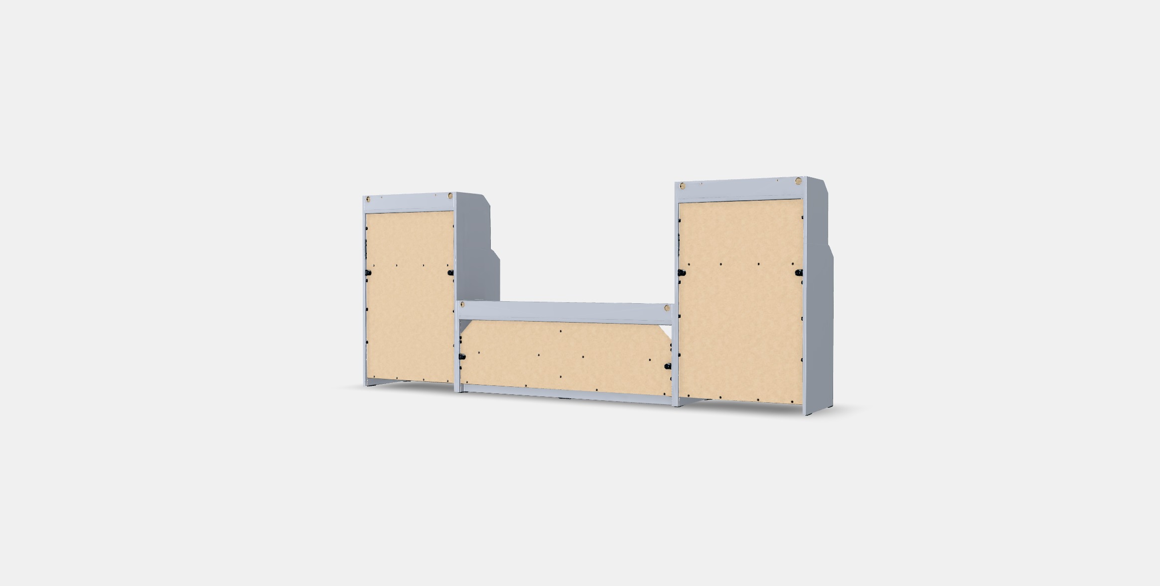 HAUGA TV-storage combination 3 Low-poly 3D model_6