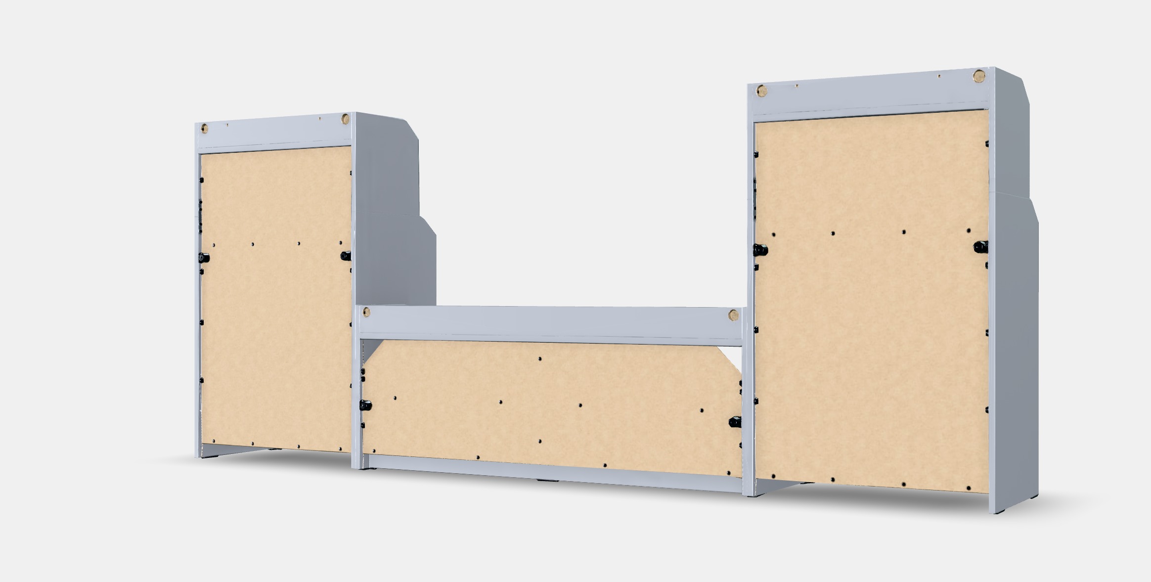 HAUGA TV-storage combination 3 Low-poly 3D model_8