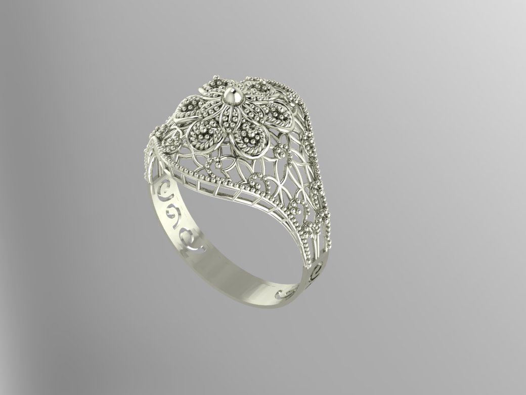 Gold Ring 1 3D print model_1