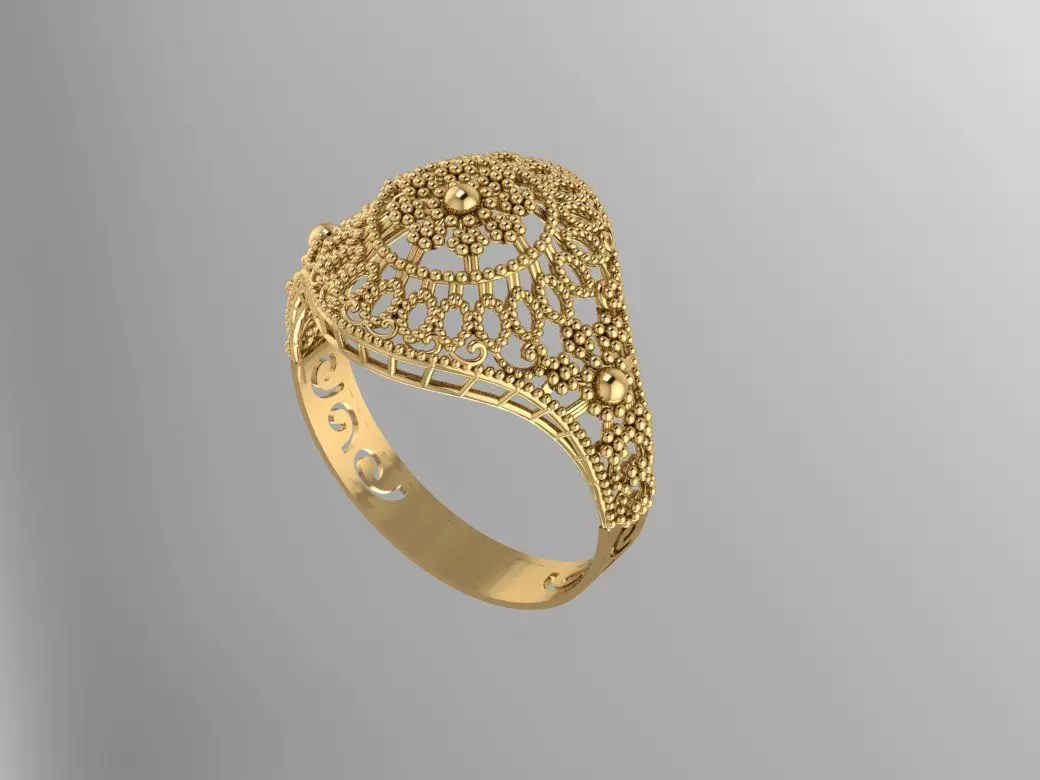 Gold Ring 2 3D print model_0