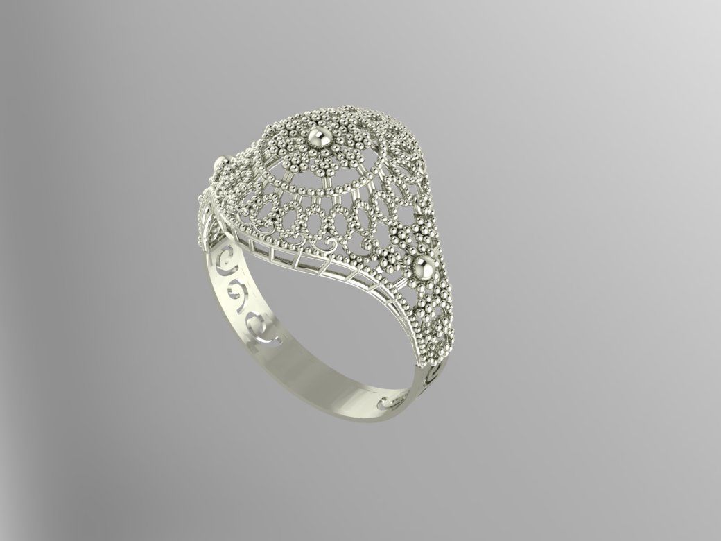 Gold Ring 2 3D print model_1