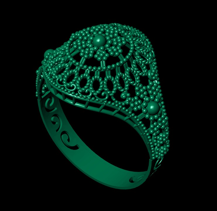 Gold Ring 2 3D print model_4