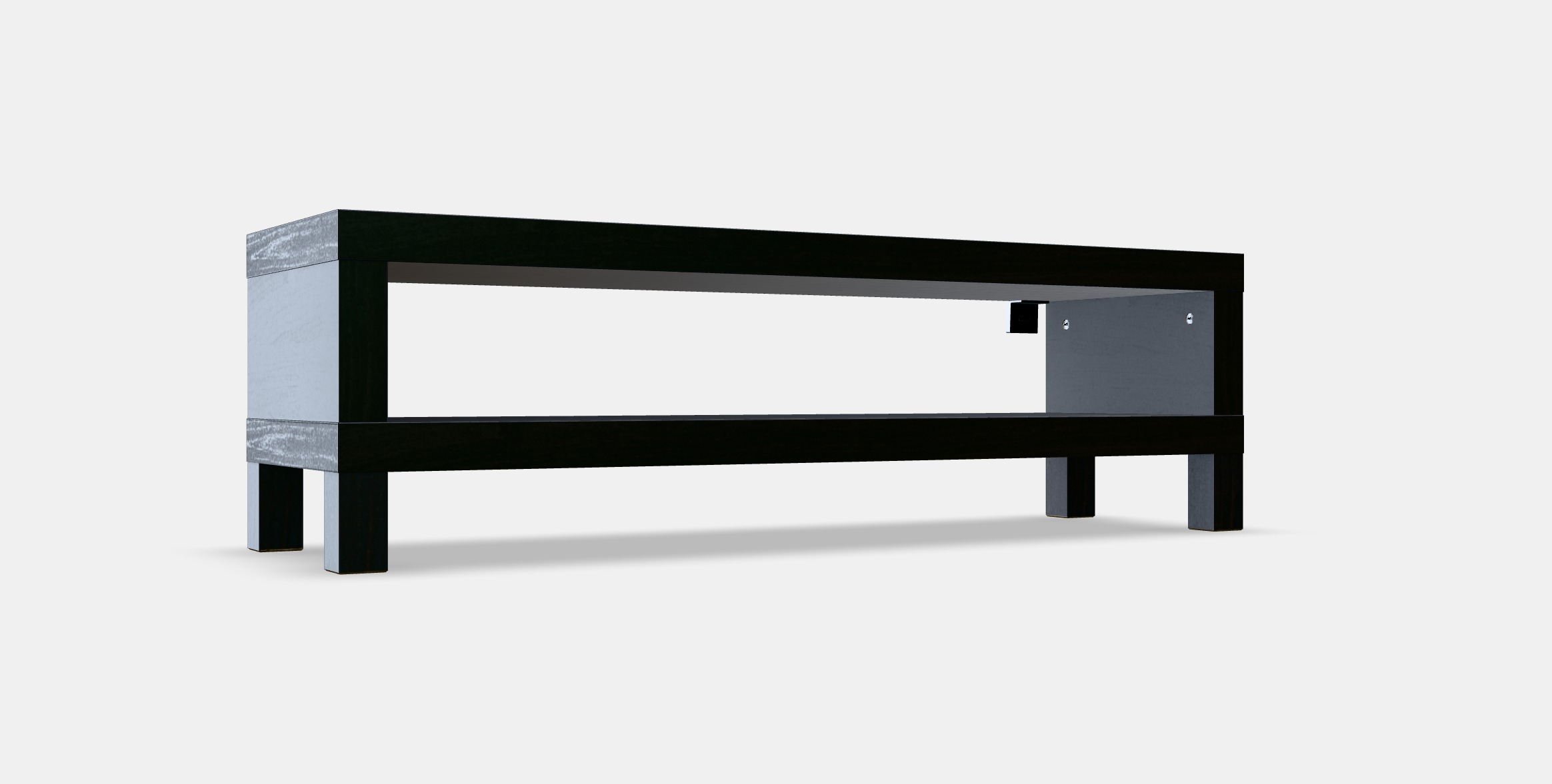 LACK TV bench 4 Low-poly 3D model_7
