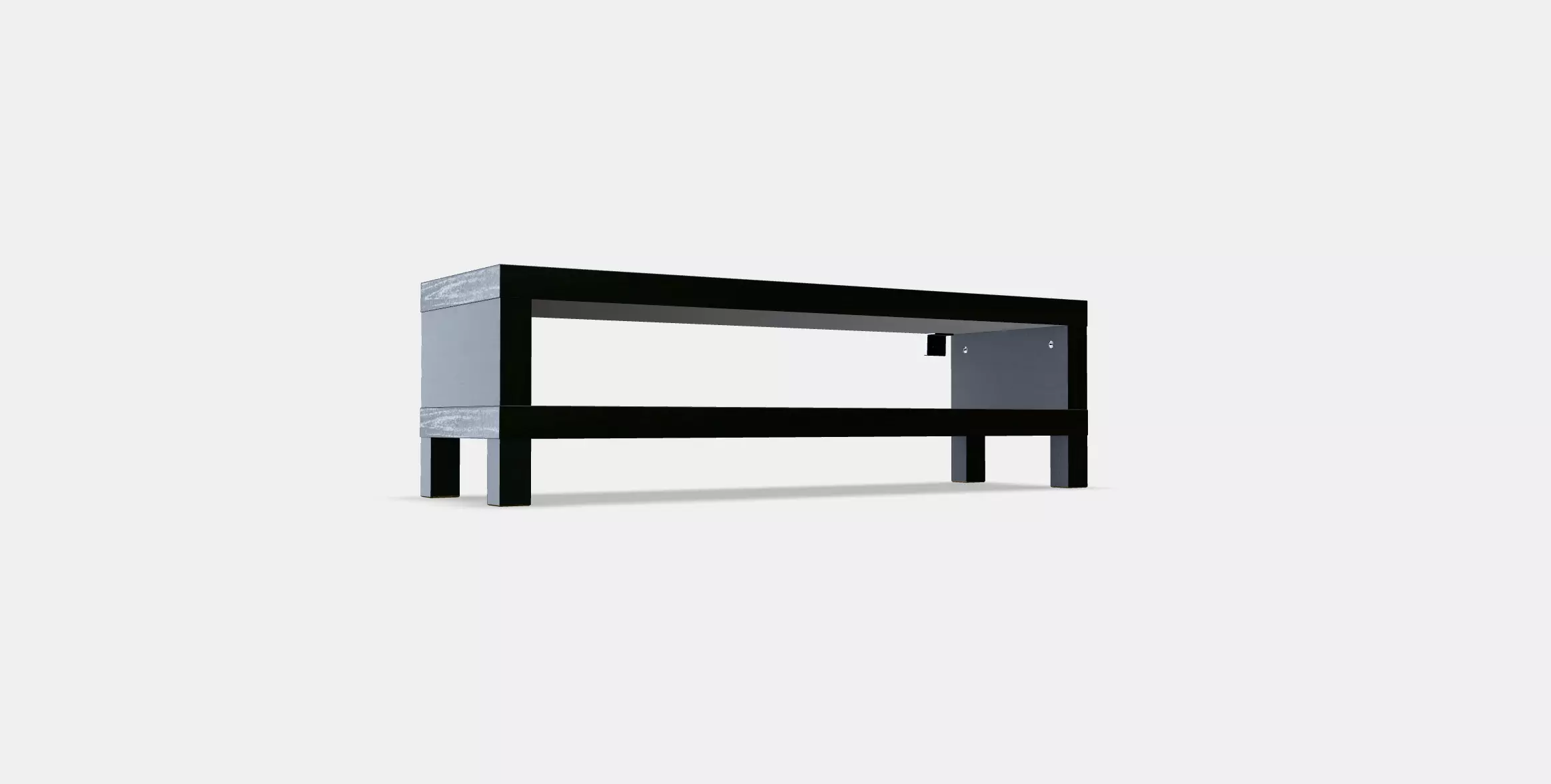 LACK TV bench 4 Low-poly 3D model_0