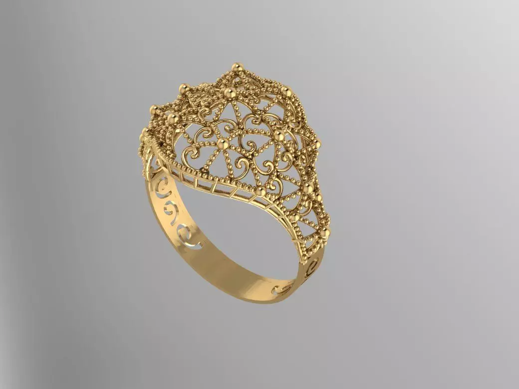 Gold Ring 3 3D print model_0