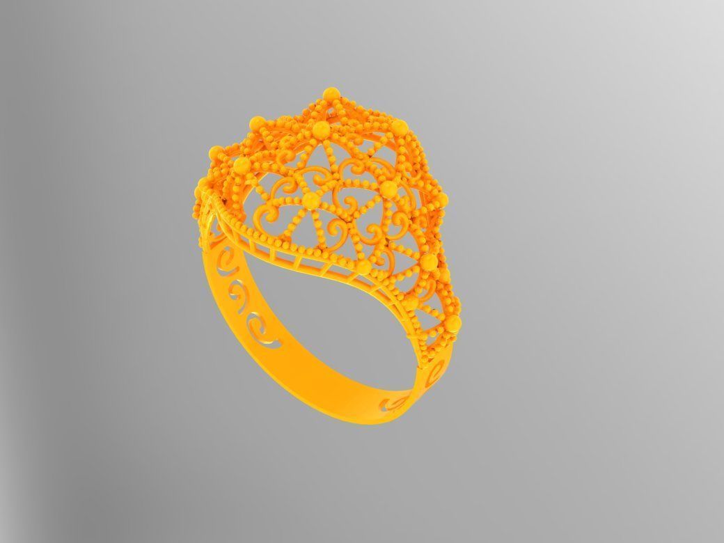 Gold Ring 3 3D print model_3