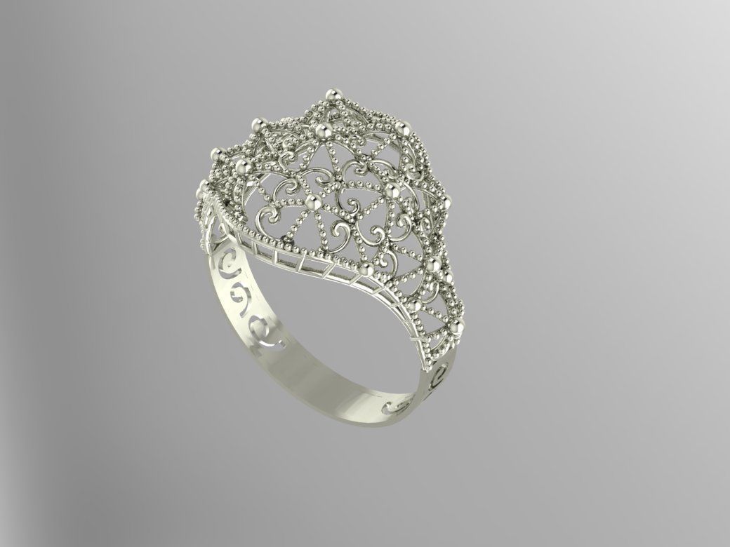 Gold Ring 3 3D print model_1