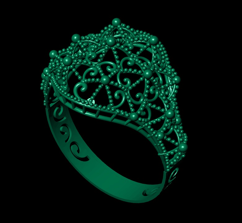 Gold Ring 3 3D print model_4