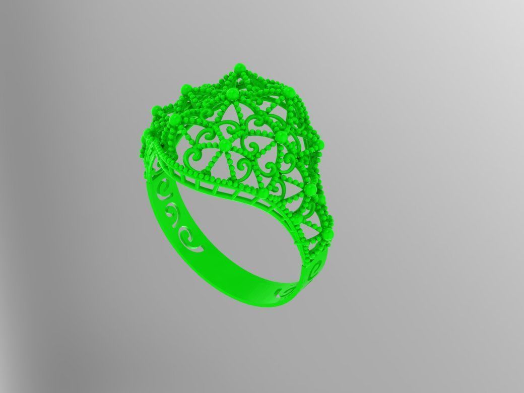Gold Ring 3 3D print model_2