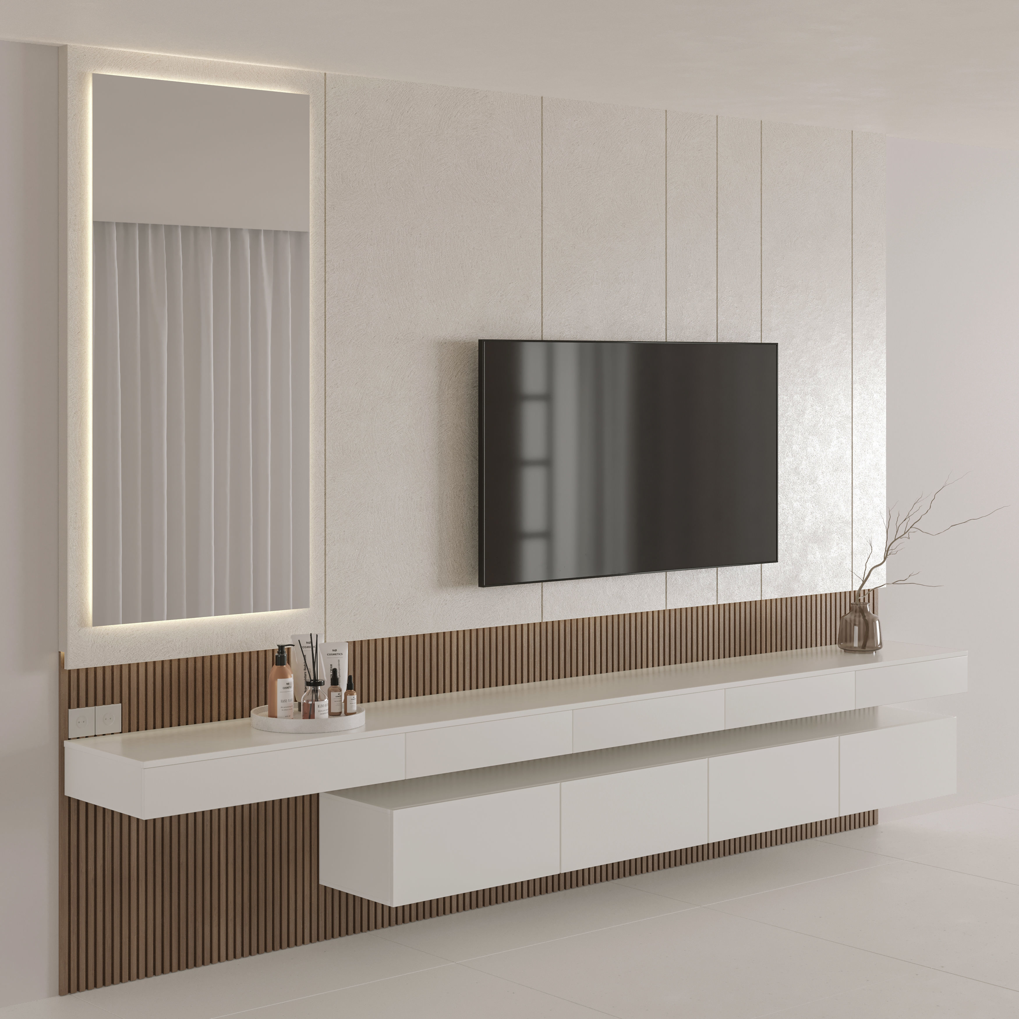 Bedroom Furniture Composition 12 3D model_1