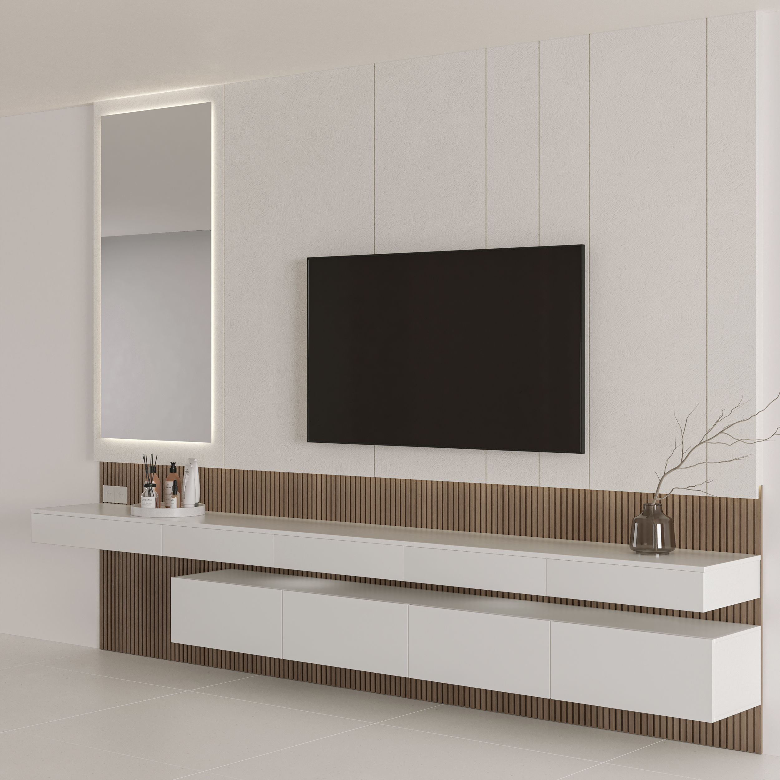 Bedroom Furniture Composition 12 3D model_2