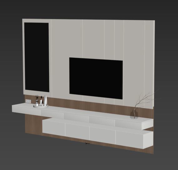 Bedroom Furniture Composition 12 3D model_9