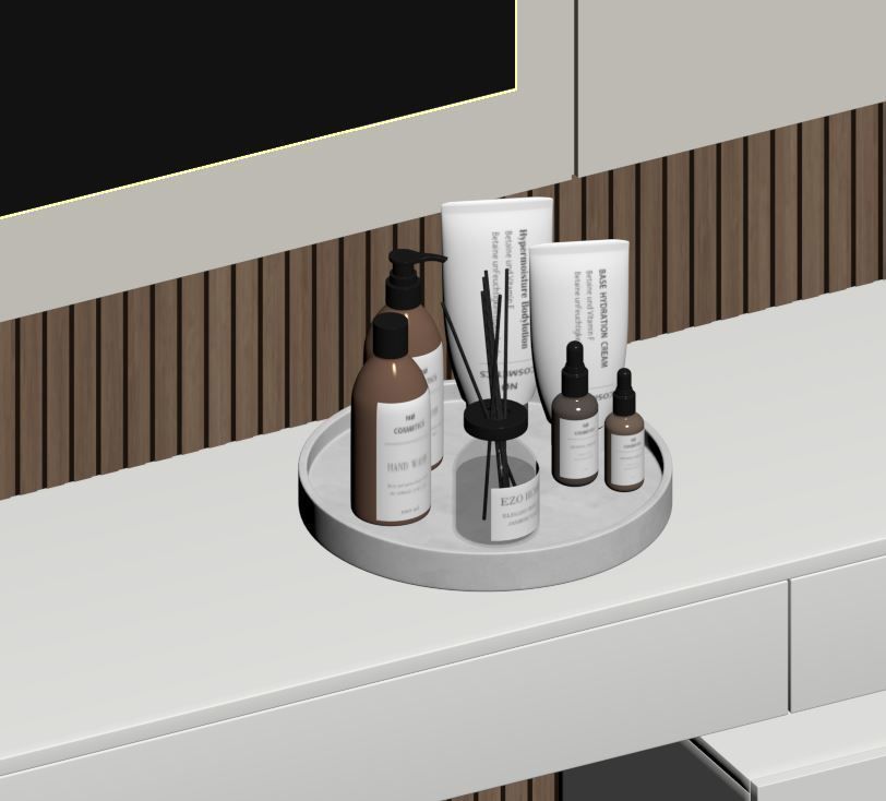 Bedroom Furniture Composition 12 3D model_13