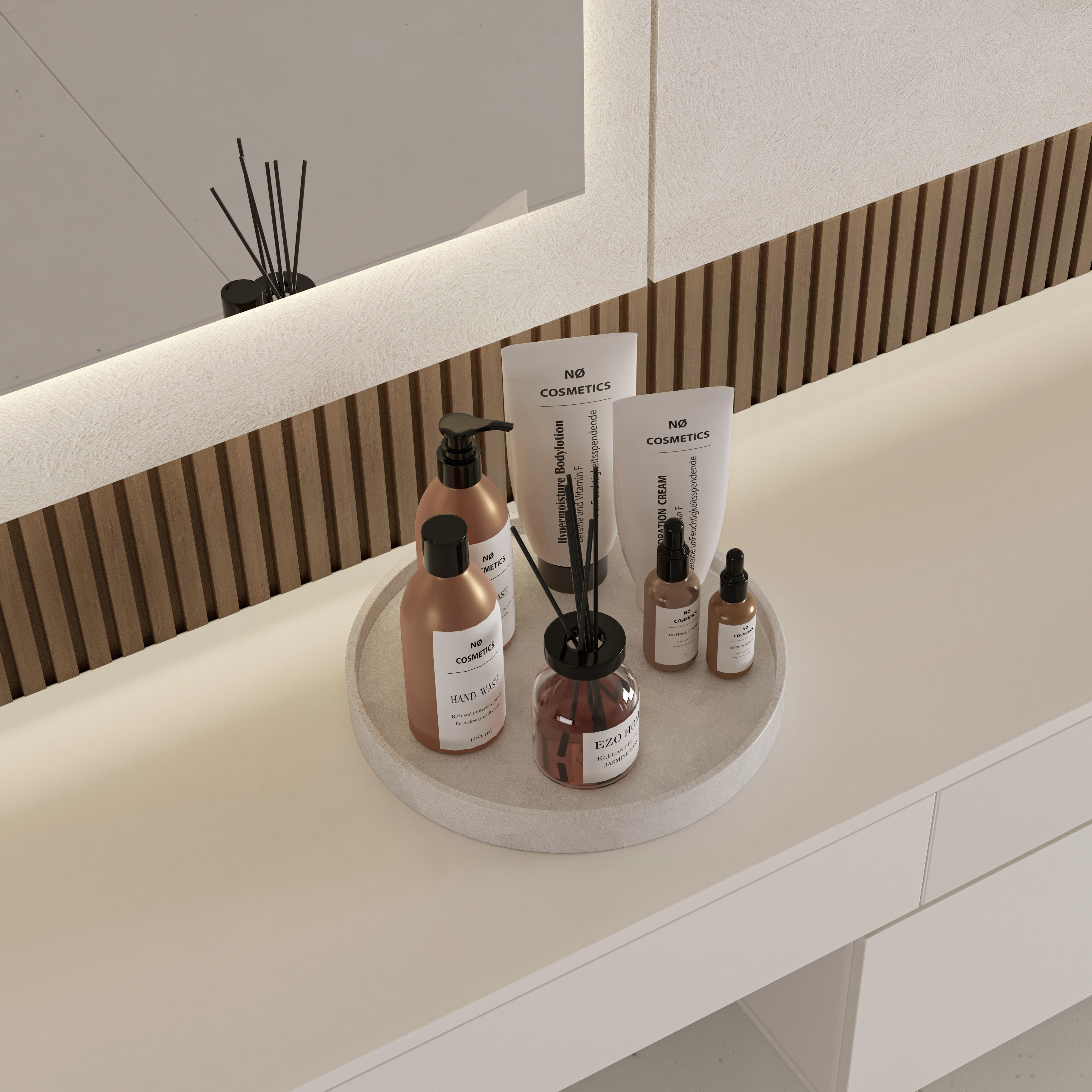 Bedroom Furniture Composition 12 3D model_5