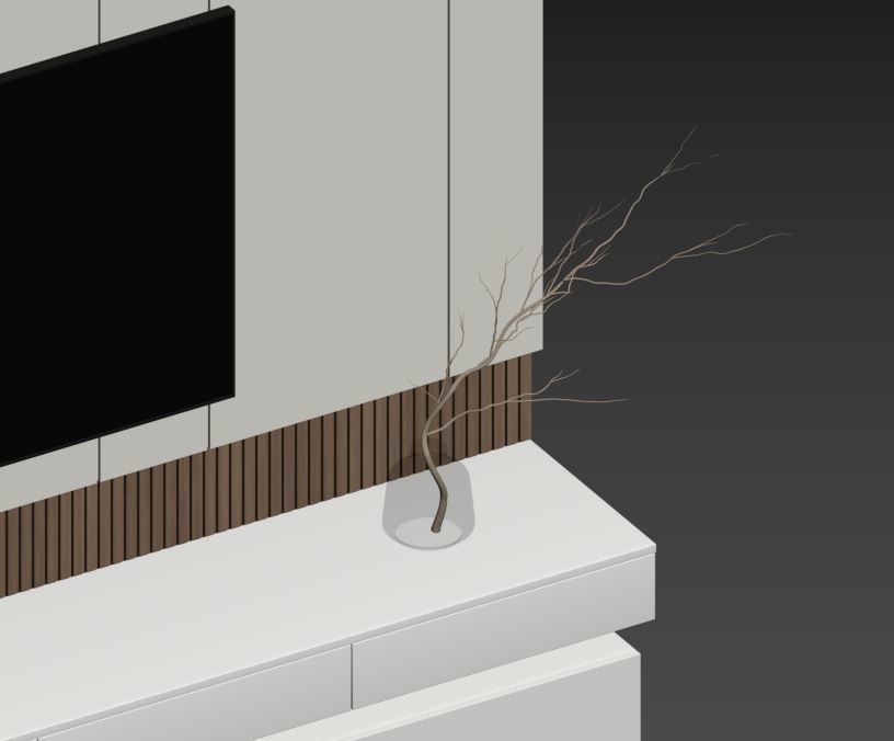 Bedroom Furniture Composition 12 3D model_11