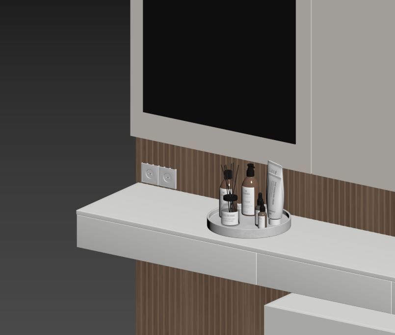 Bedroom Furniture Composition 12 3D model_12