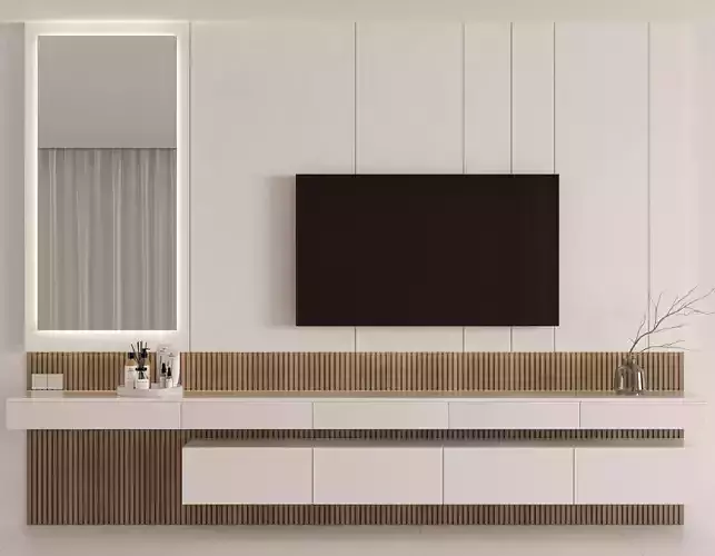 Bedroom Furniture Composition 12 3D model