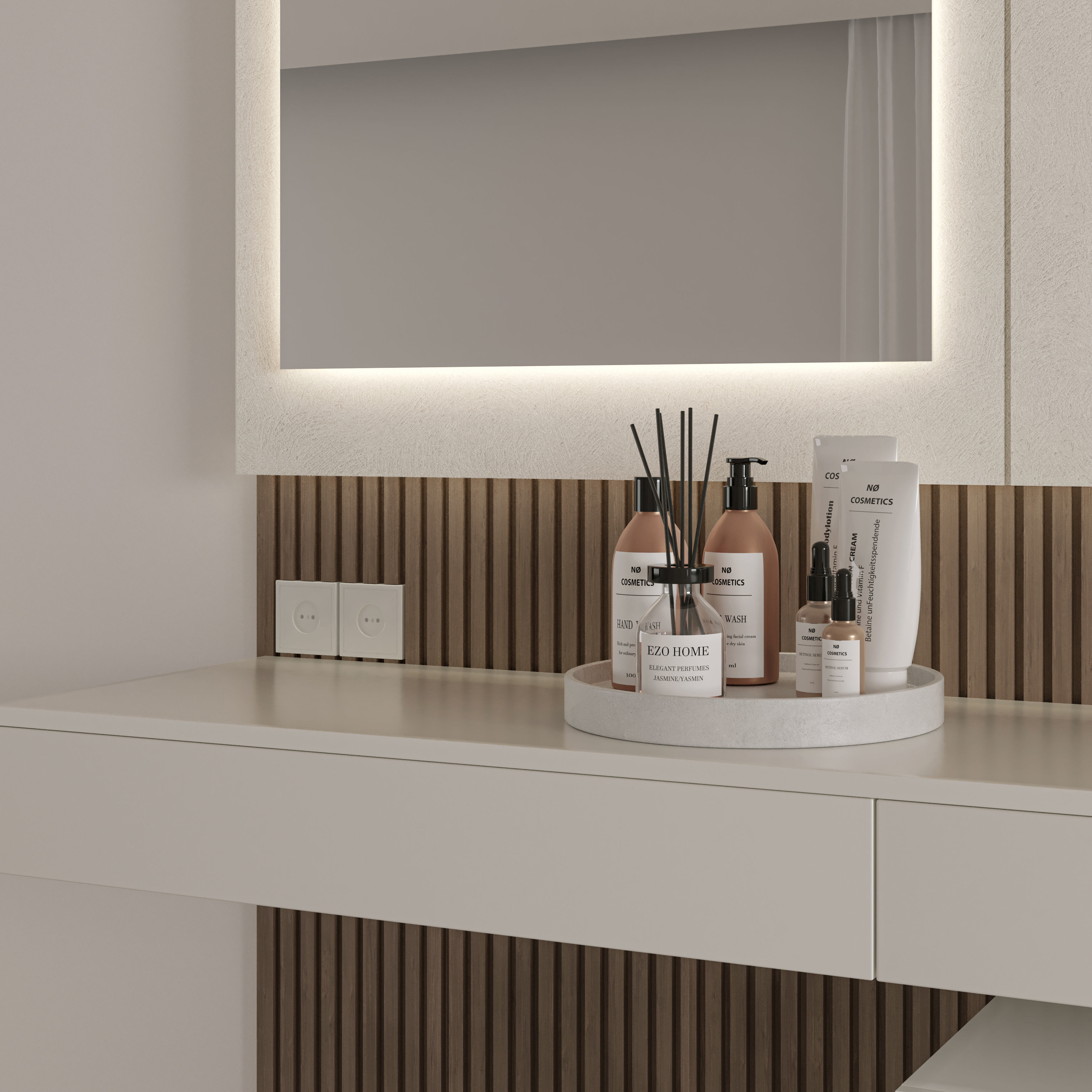 Bedroom Furniture Composition 12 3D model_3