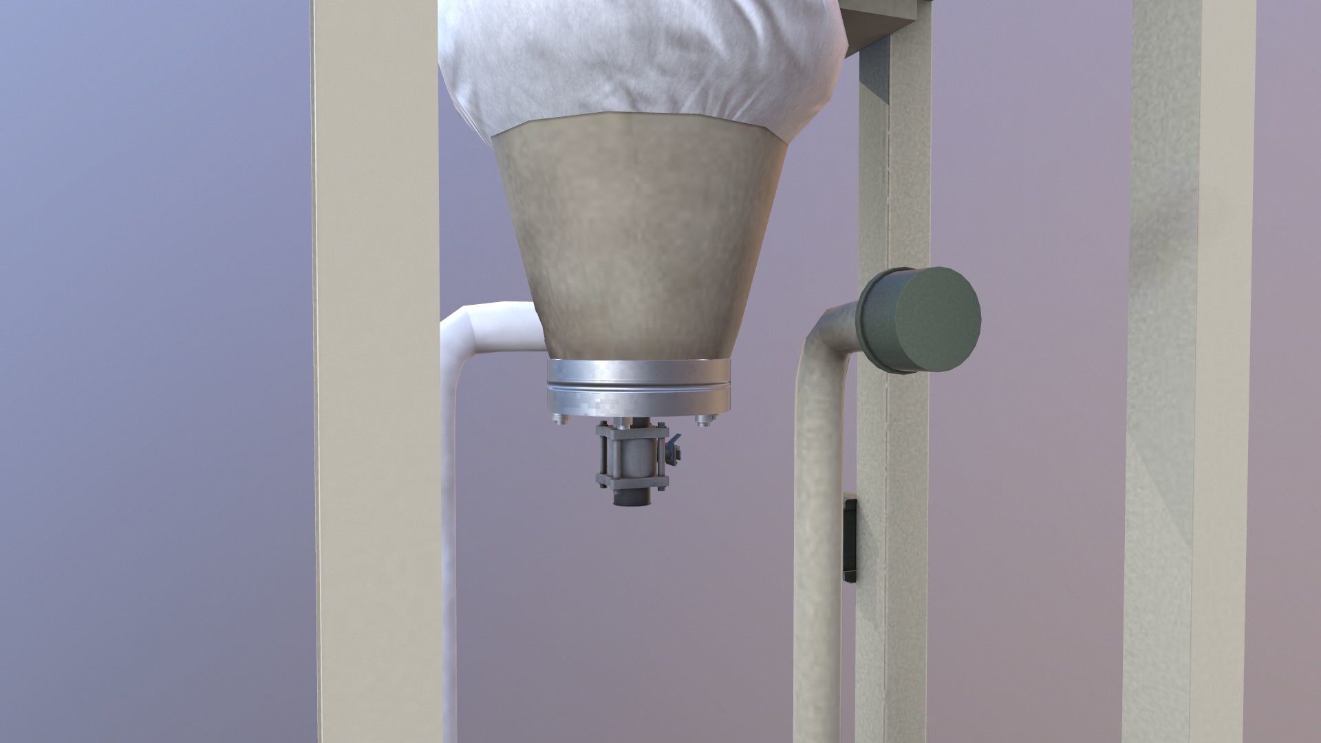 Dust Collector Low-poly 3D model_9