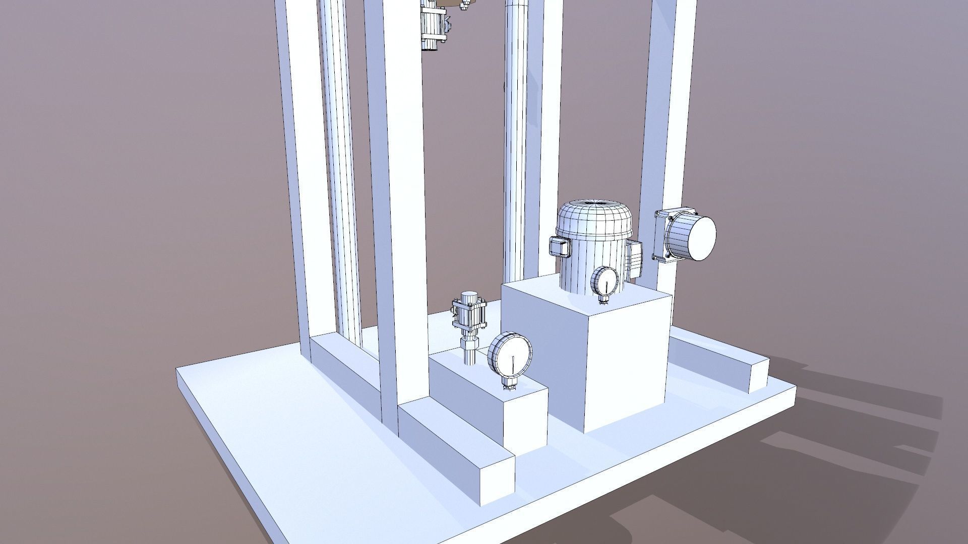 Dust Collector Low-poly 3D model_21