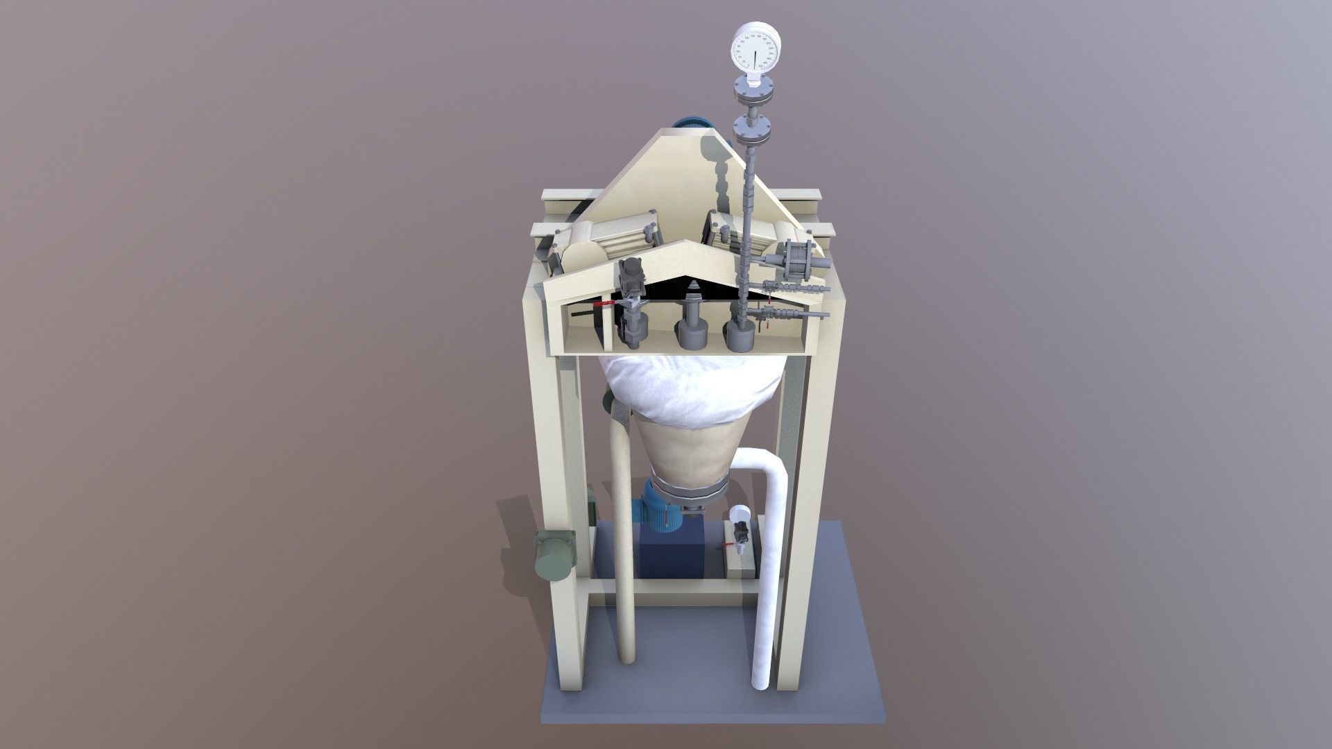 Dust Collector Low-poly 3D model_15