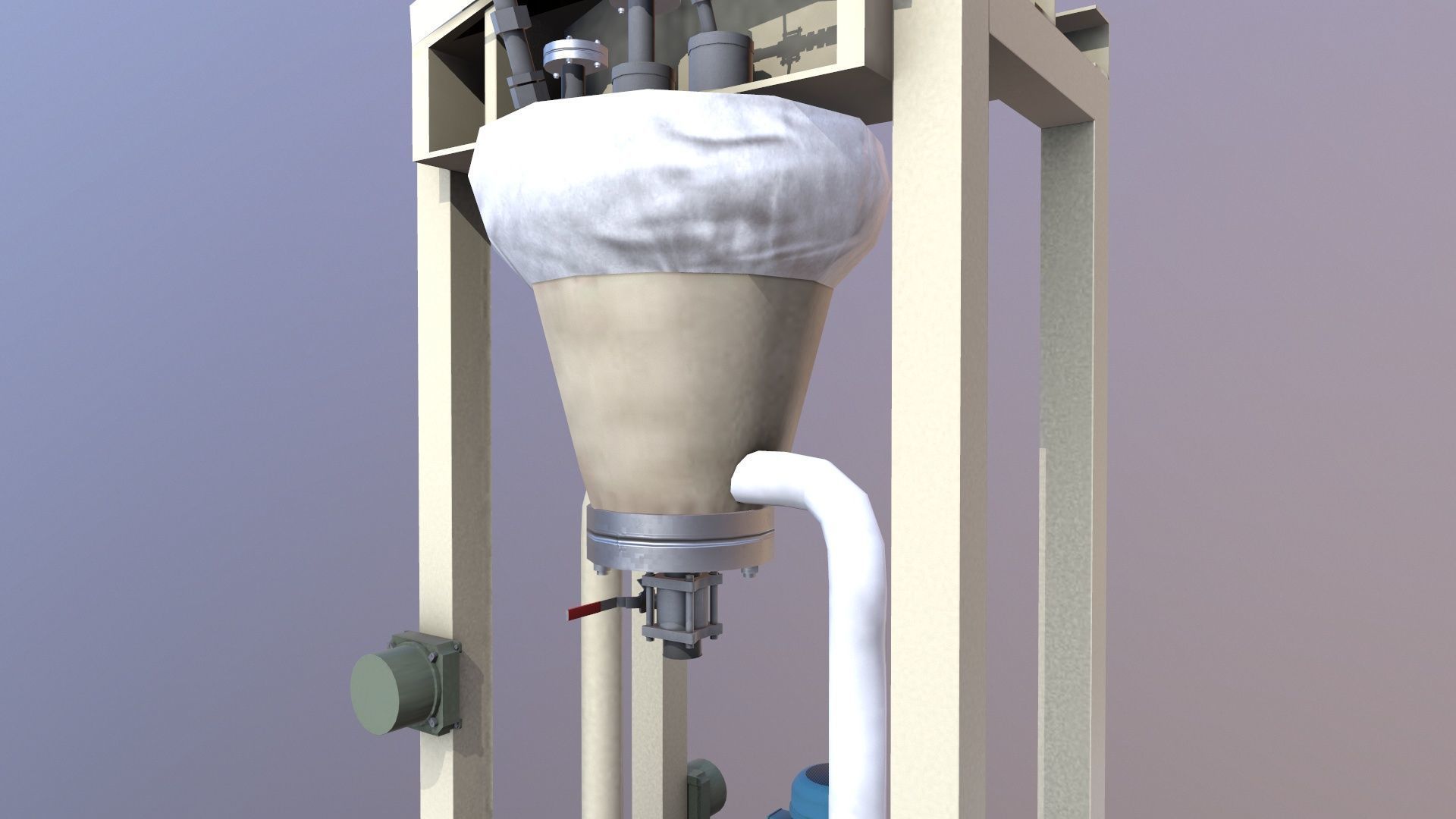 Dust Collector Low-poly 3D model_3