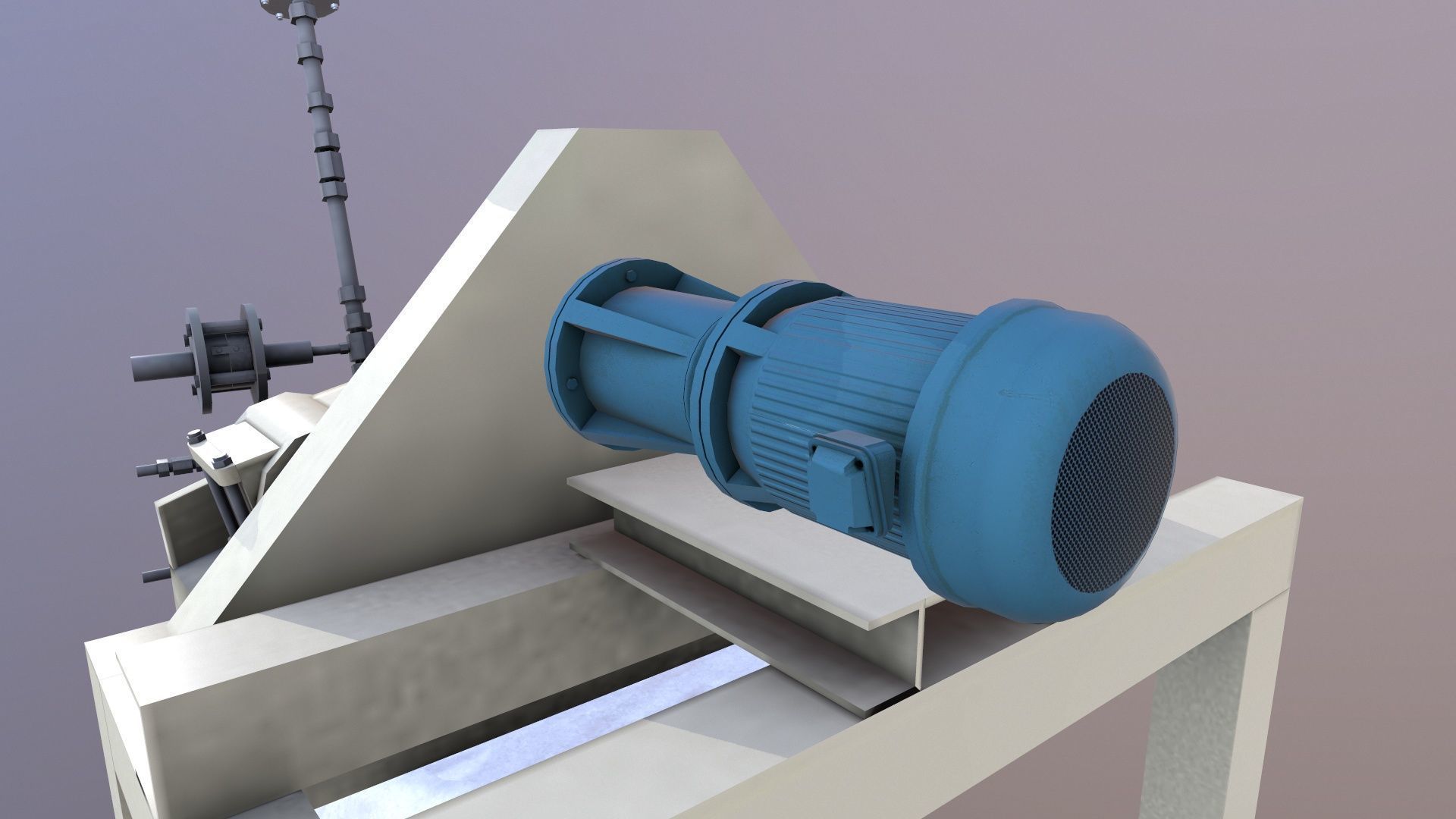 Dust Collector Low-poly 3D model_10