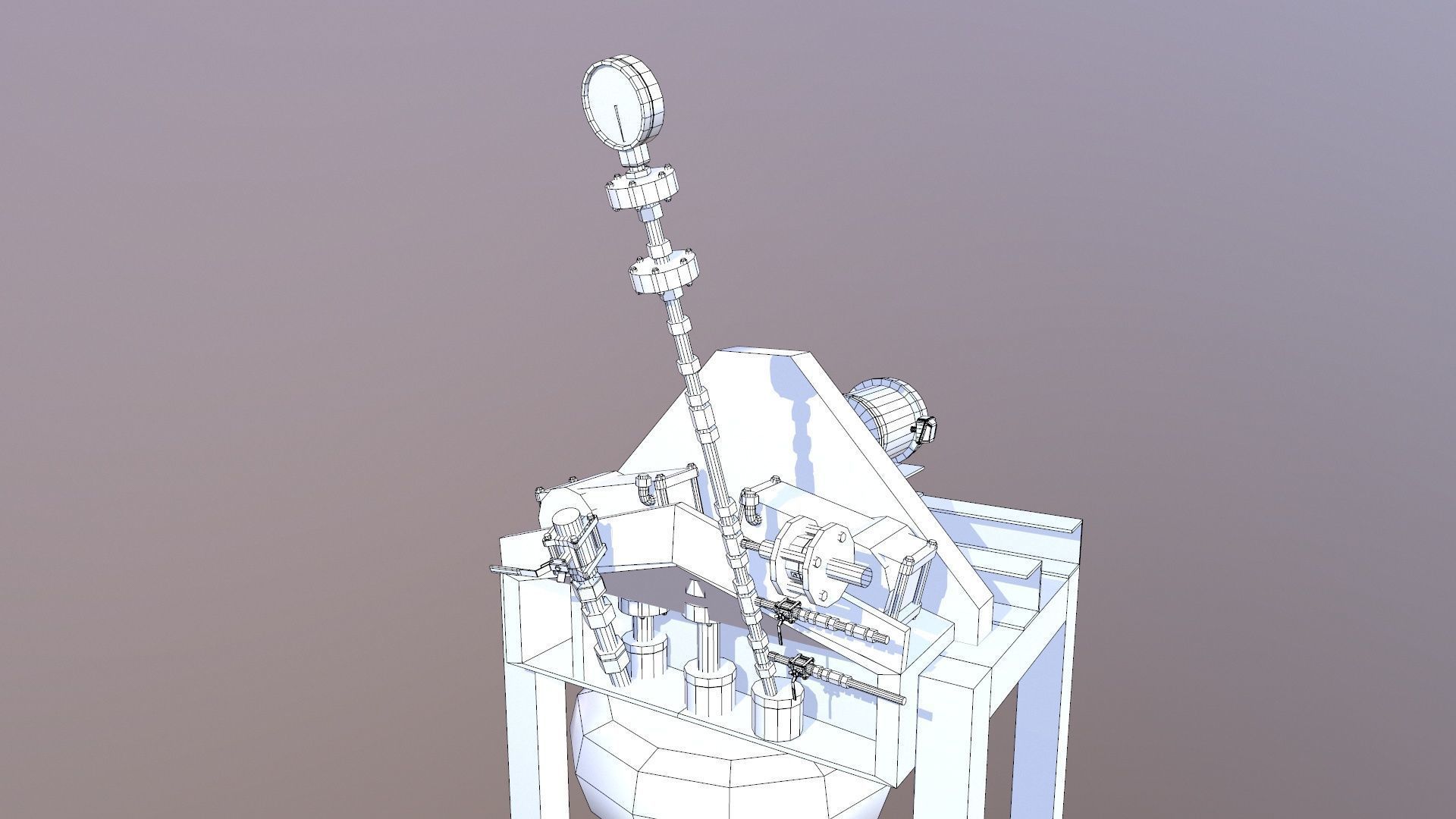 Dust Collector Low-poly 3D model_18