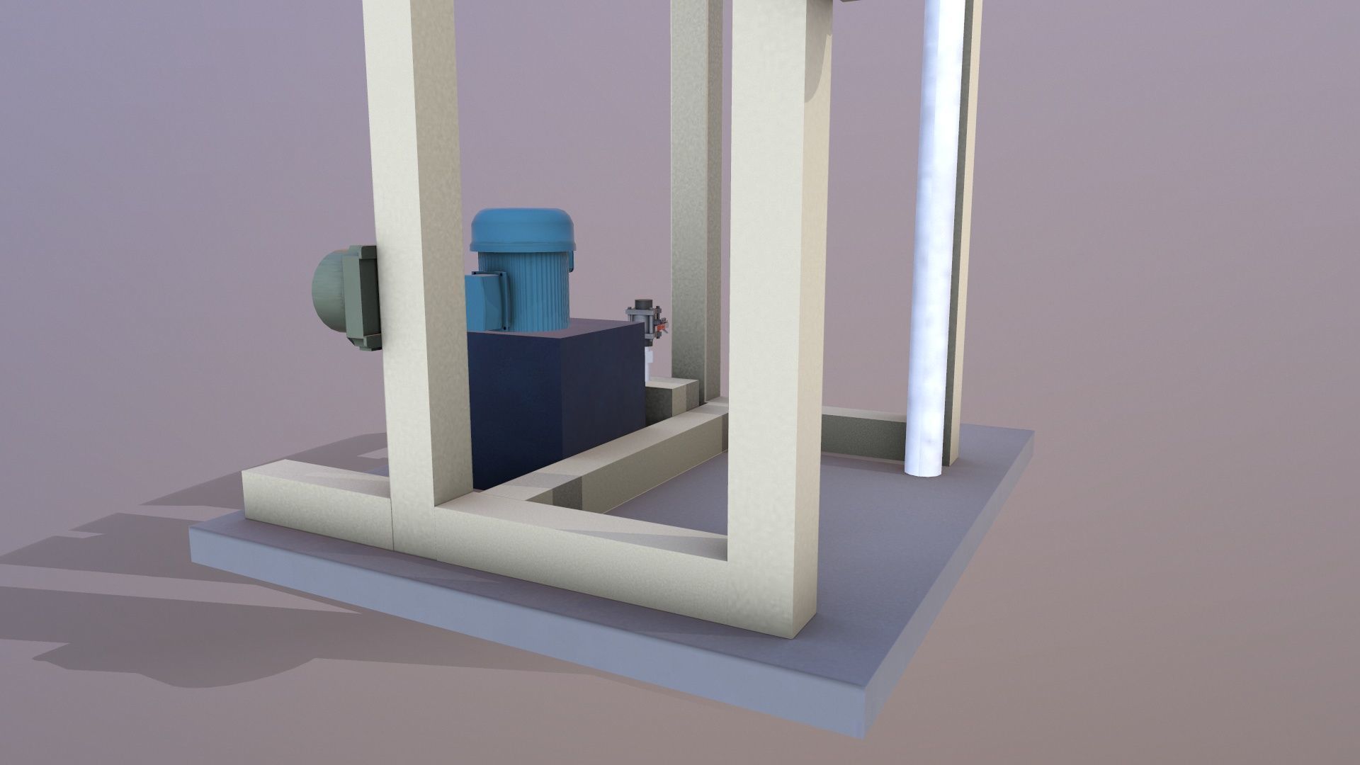 Dust Collector Low-poly 3D model_6