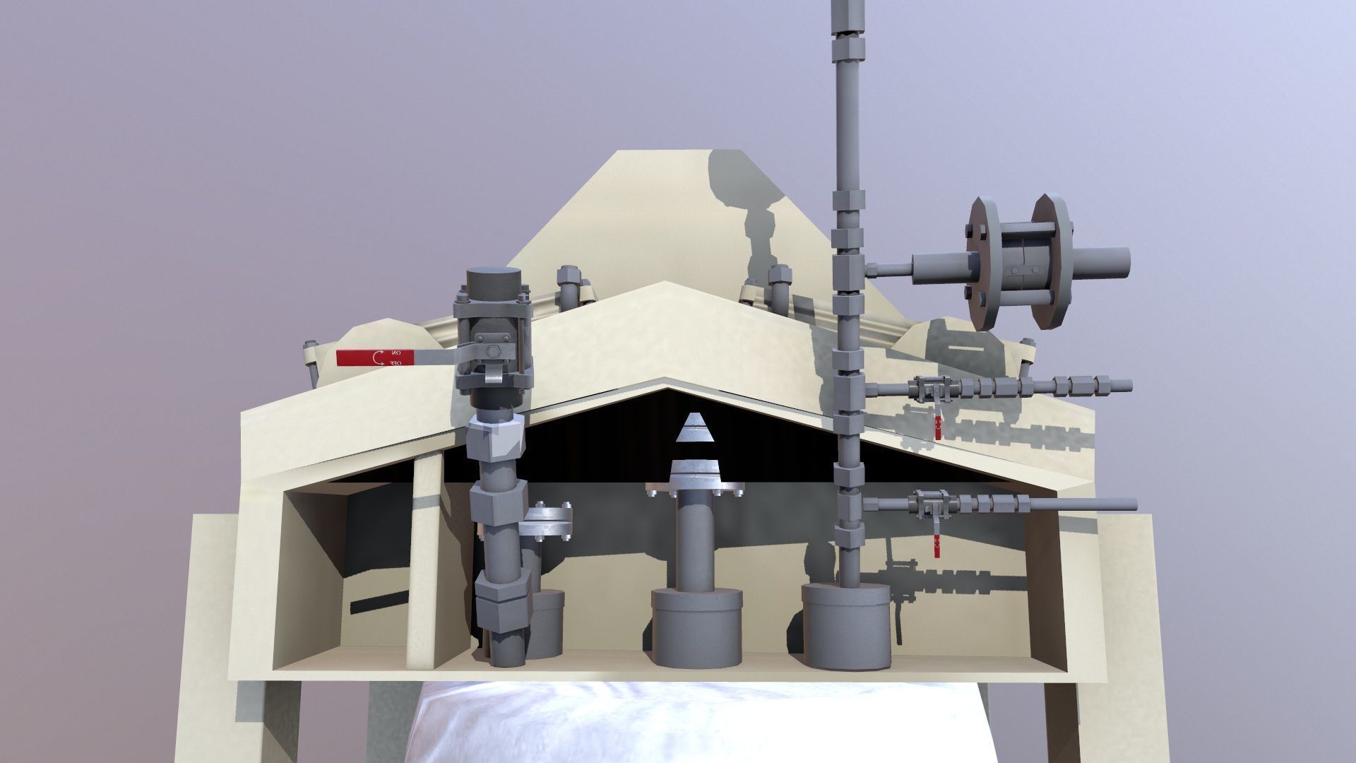 Dust Collector Low-poly 3D model_12