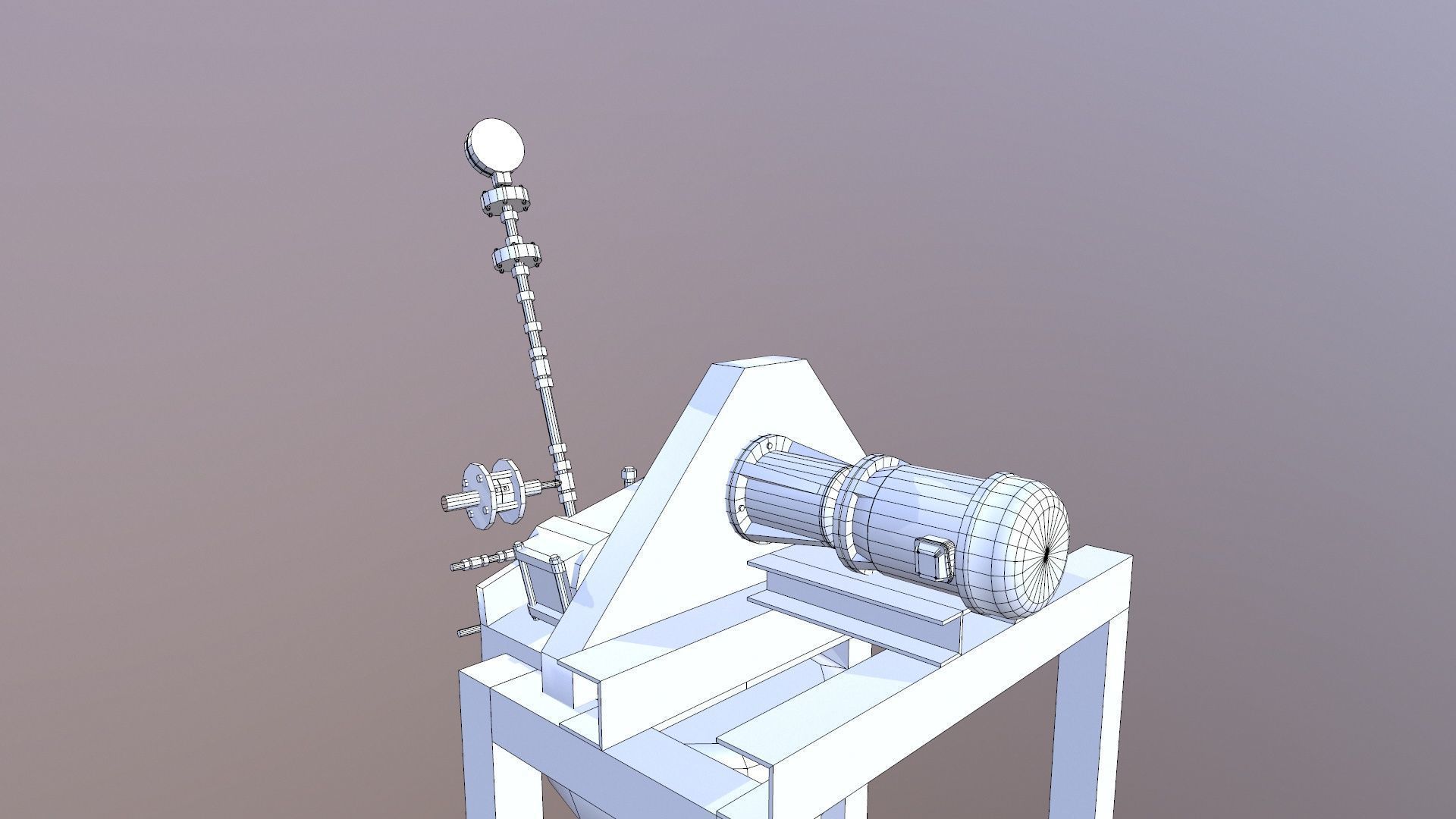 Dust Collector Low-poly 3D model_19
