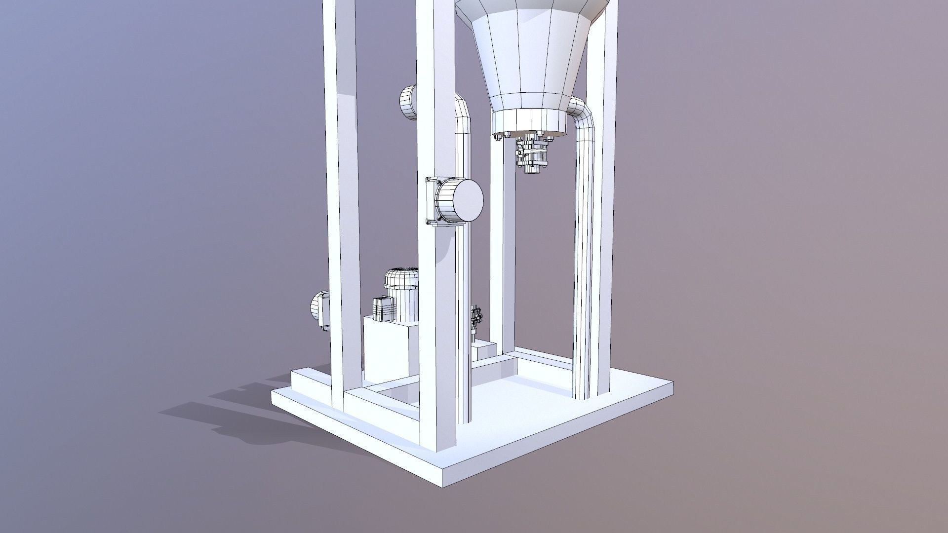 Dust Collector Low-poly 3D model_22