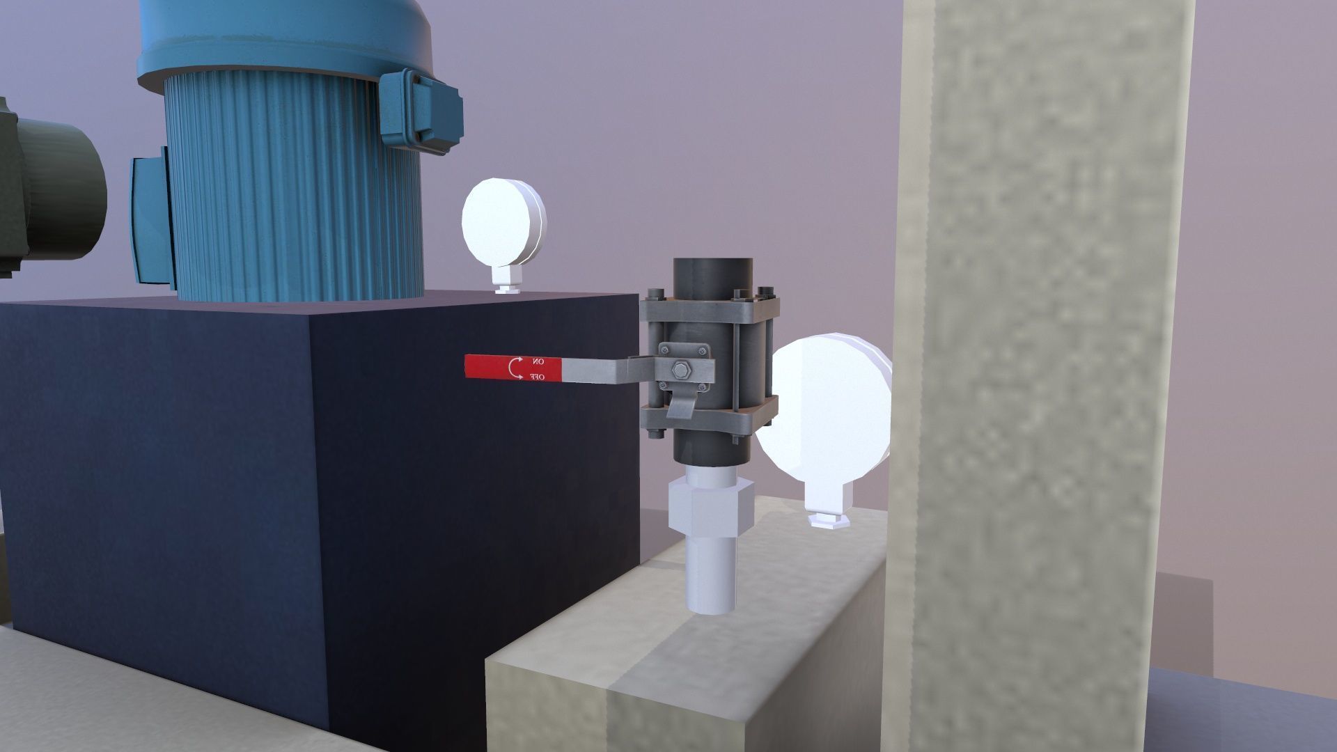 Dust Collector Low-poly 3D model_7