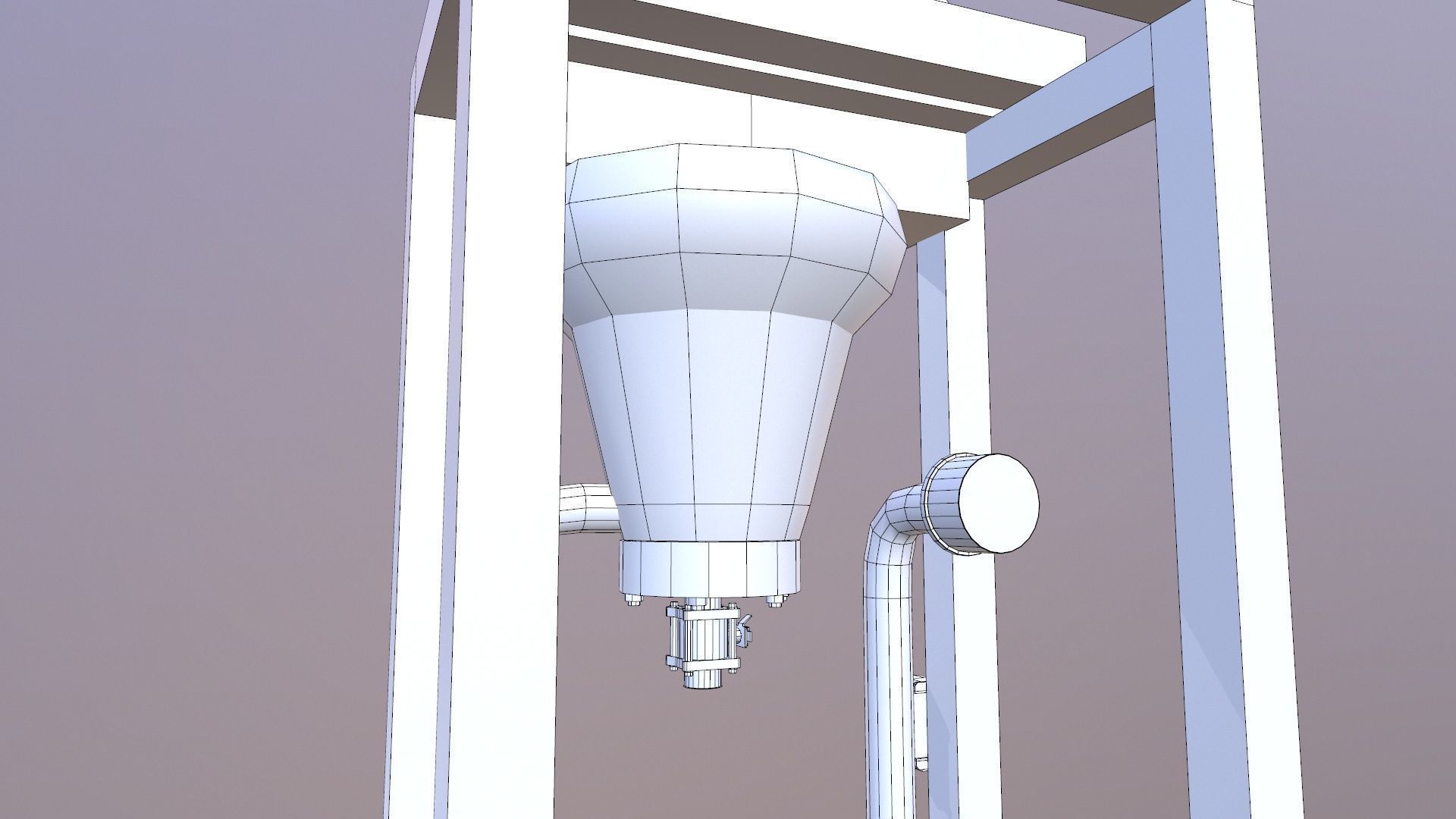 Dust Collector Low-poly 3D model_20