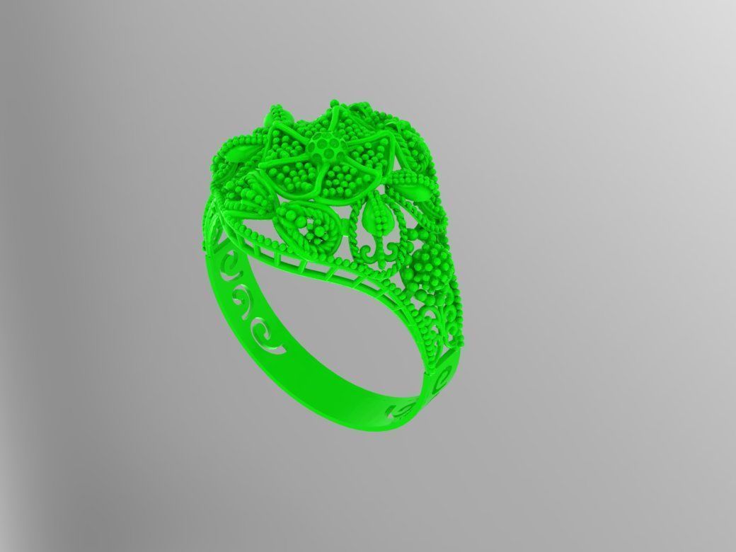 Gold Ring 23 3D print model_2