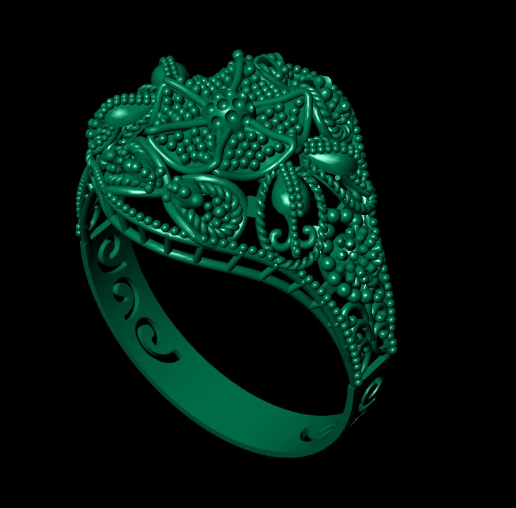 Gold Ring 23 3D print model_4