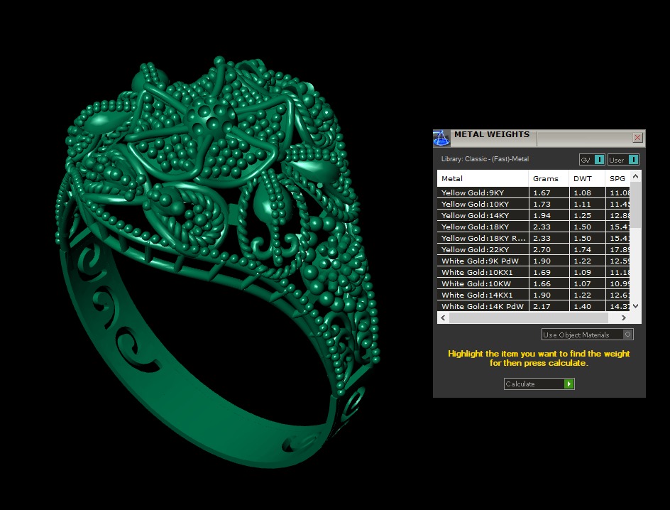 Gold Ring 23 3D print model_5