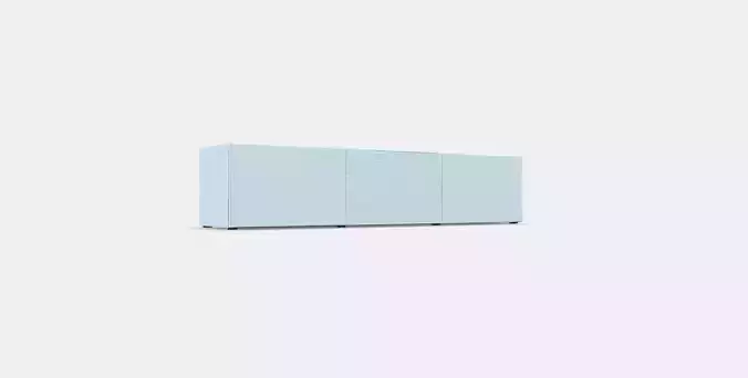 BESTA TV bench with doors 24